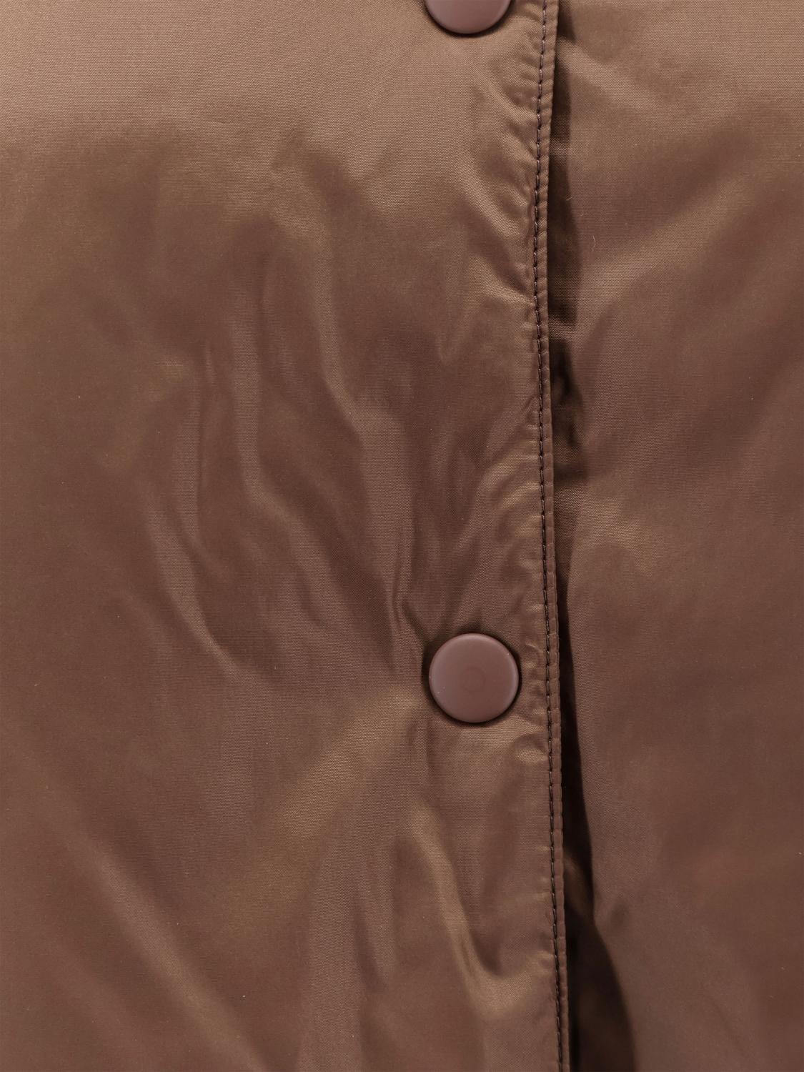 ASPESI JACKET: Aspesi Padded Polyamide Windcheater Jacket with Hood and Curved Hem, Biscuit - Img 4