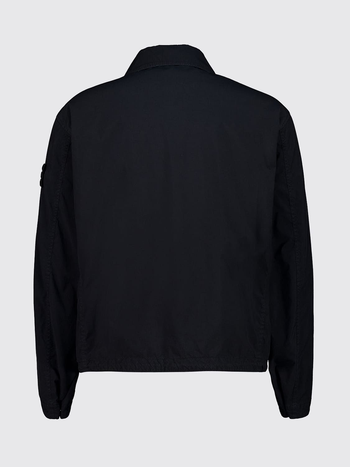STONE ISLAND JACKE: Hemdjacke Stone Island aus recyceltem Funktionsstoff mit Compass-Logo, Blau - Img 3