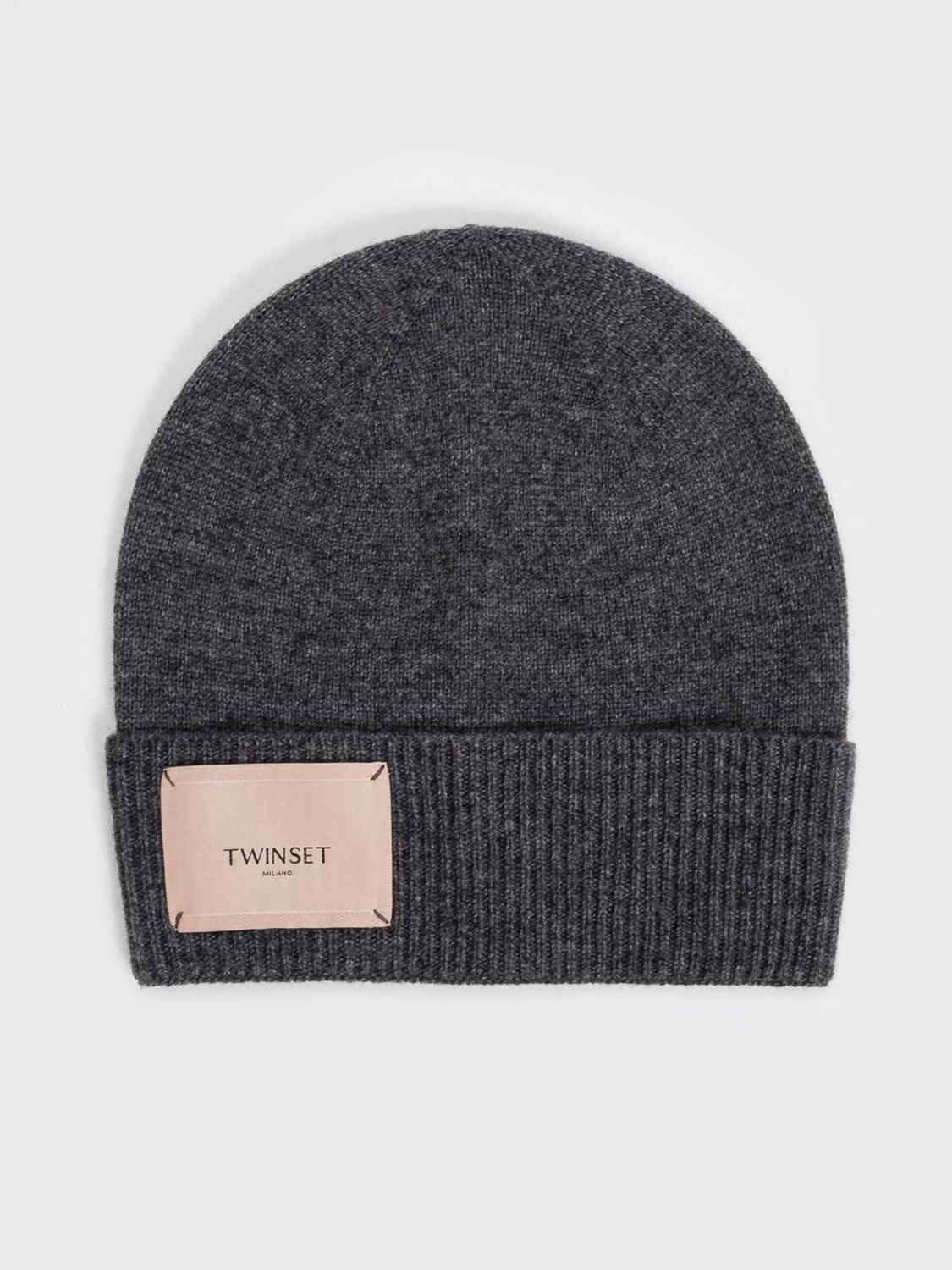 TWINSET HAT: Hat woman Twinset, Charcoal - Img 1