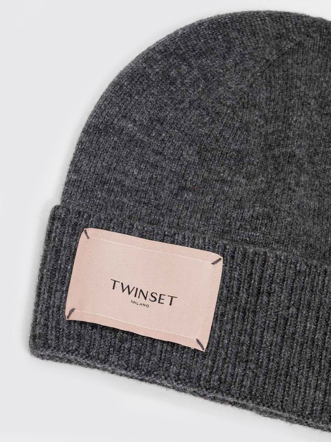 TWINSET HAT: Hat woman Twinset, Charcoal - Img 2