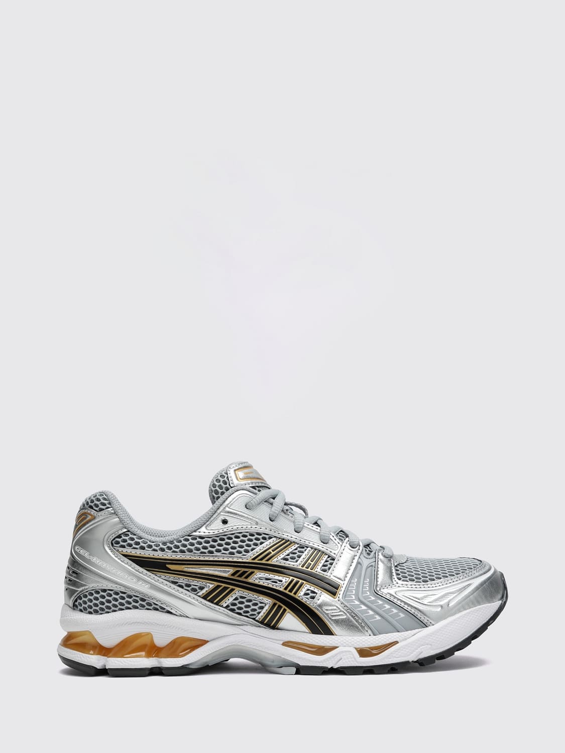ASICS BASKETS: Baskets Gel-Kayano 14 Asics en mesh et cuir synthétique avec technologie GEL, Gris - Img 1