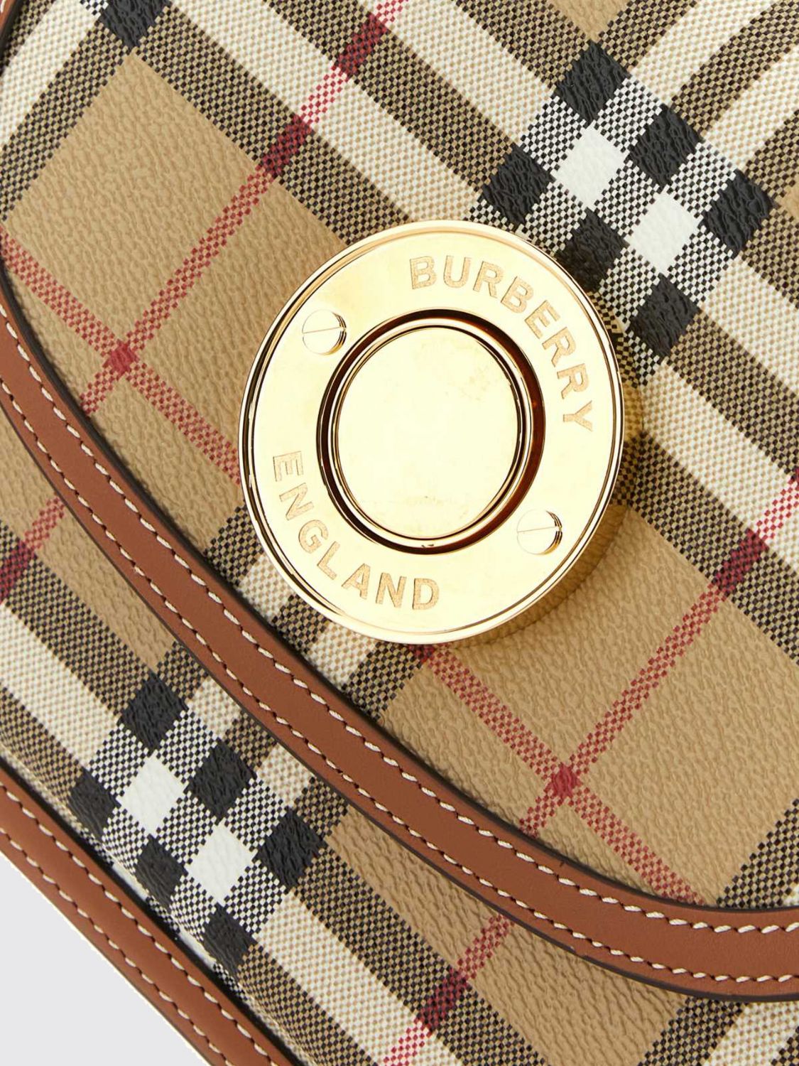 BURBERRY BORSA A SPALLA: Borsa a spalla donna Burberry, Beige - Img 4