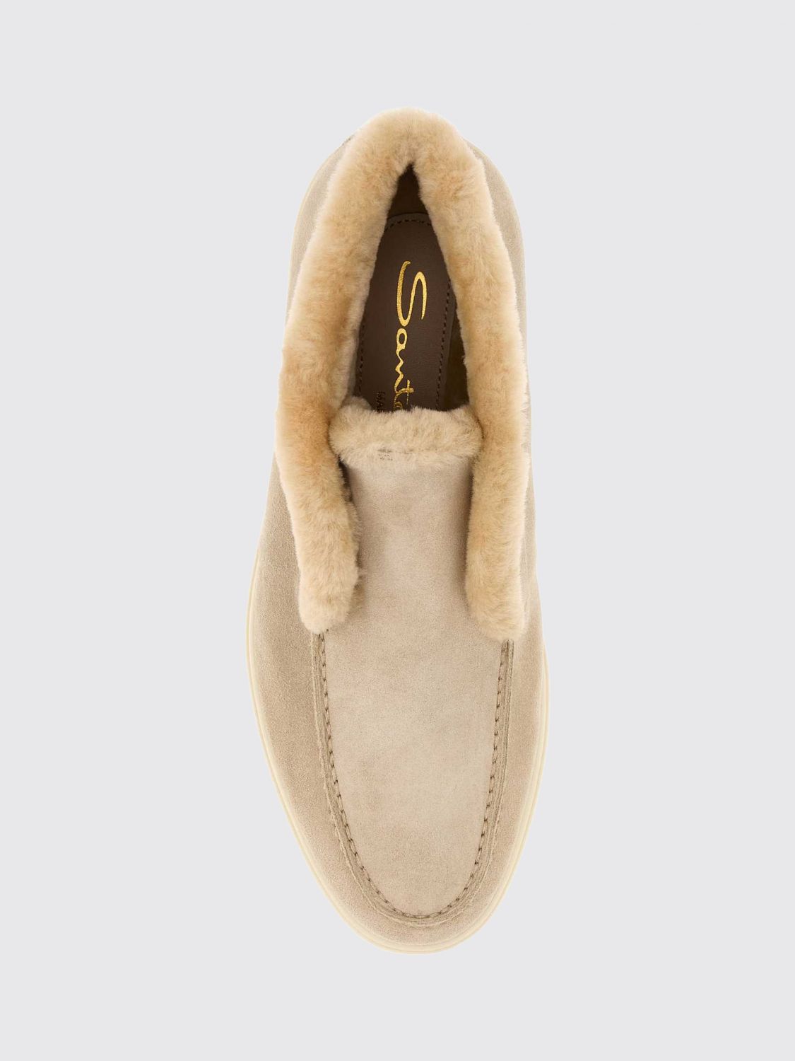 SANTONI 로퍼: 로퍼 여성 Santoni, 에크루 - Img 3