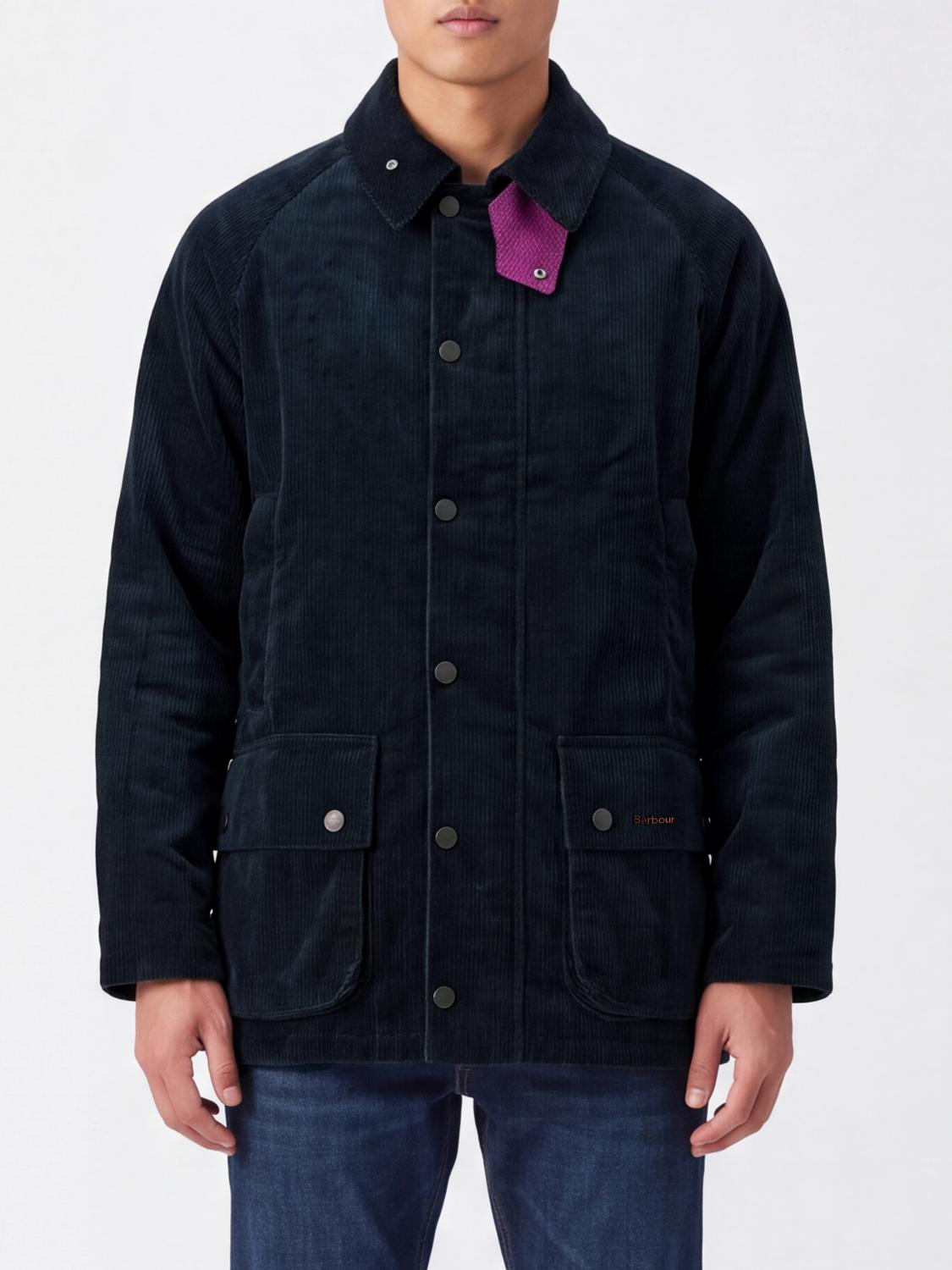 BARBOUR 外套: 外套 男士 Barbour, 蓝色 - Img 1