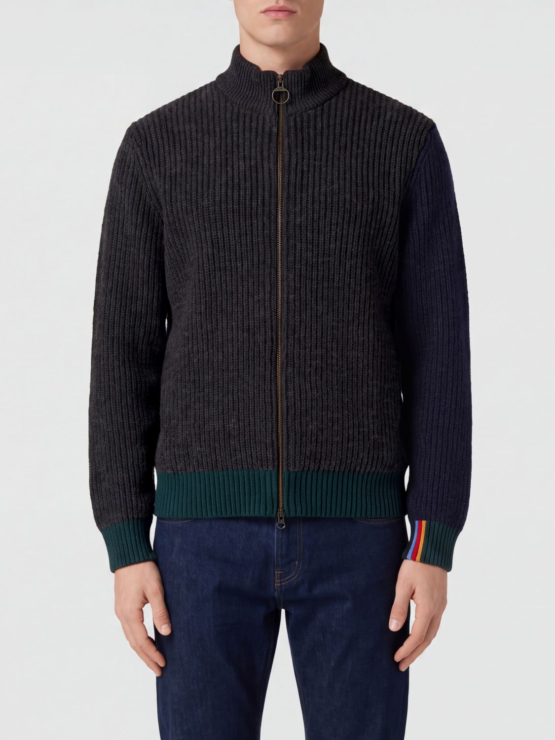 BARBOUR 毛衣: 毛衣 男士 Barbour, 棕色 - Img 1