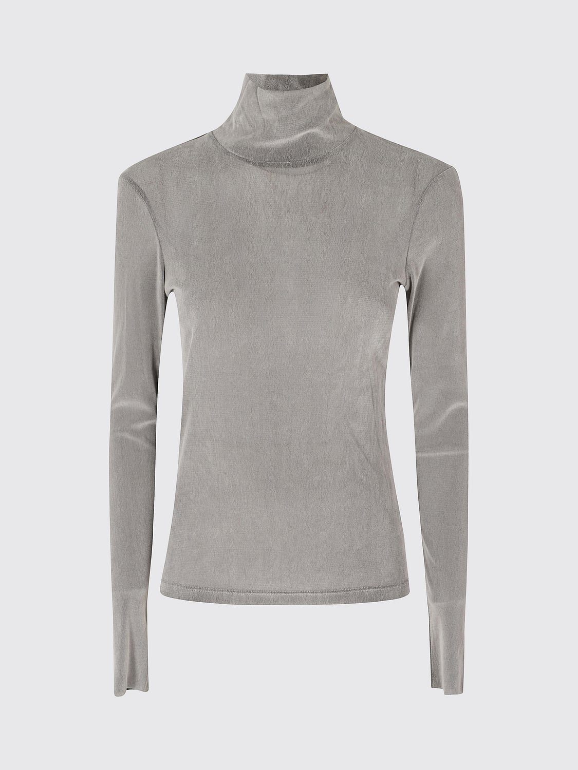 TELA TOP: Top à col roulé et manches longues Tela slim fit en polyamide, Gris - Img 2