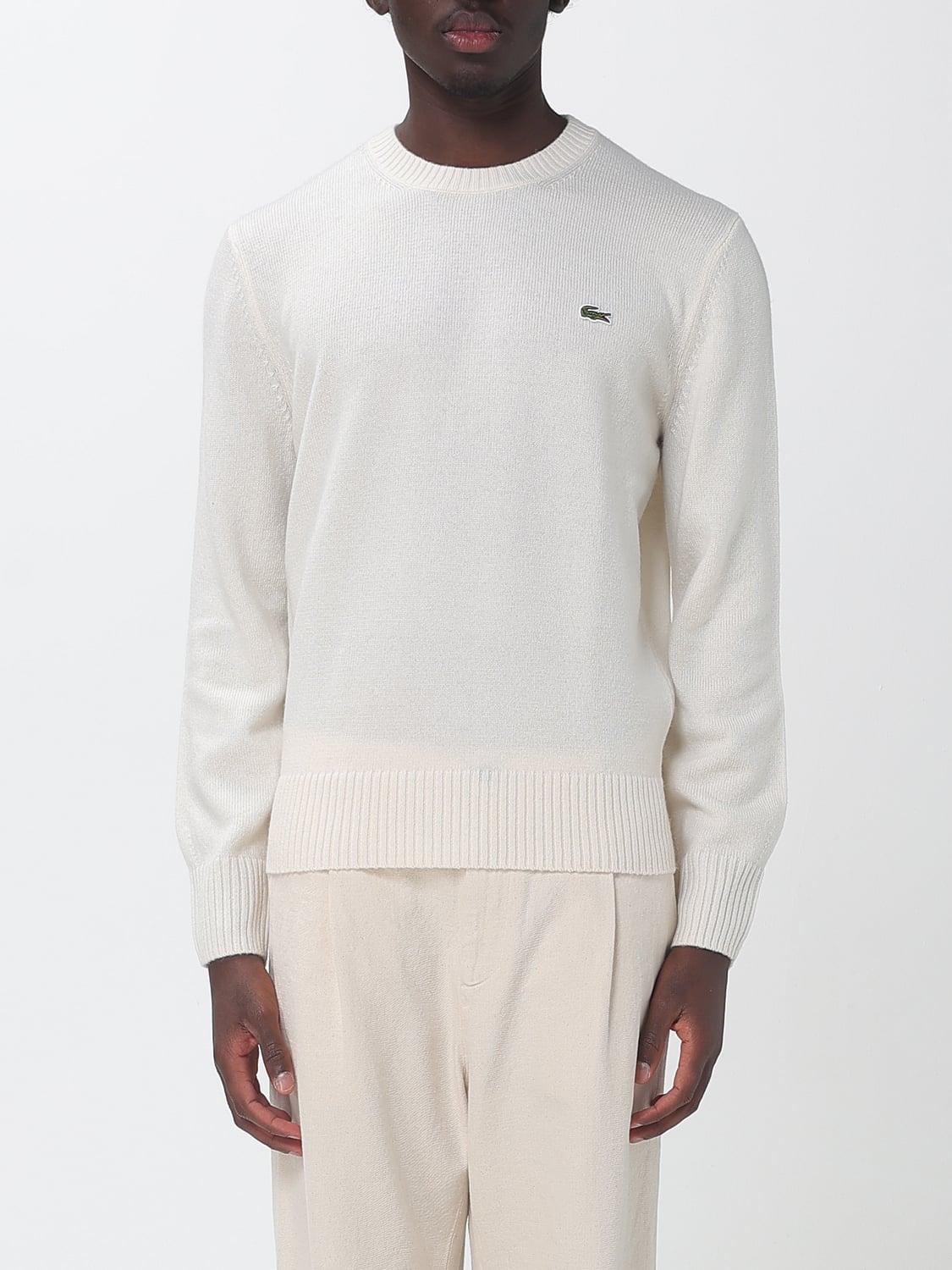 LACOSTE SWEATER: Sweater men Lacoste, Yellow Cream - Img 1