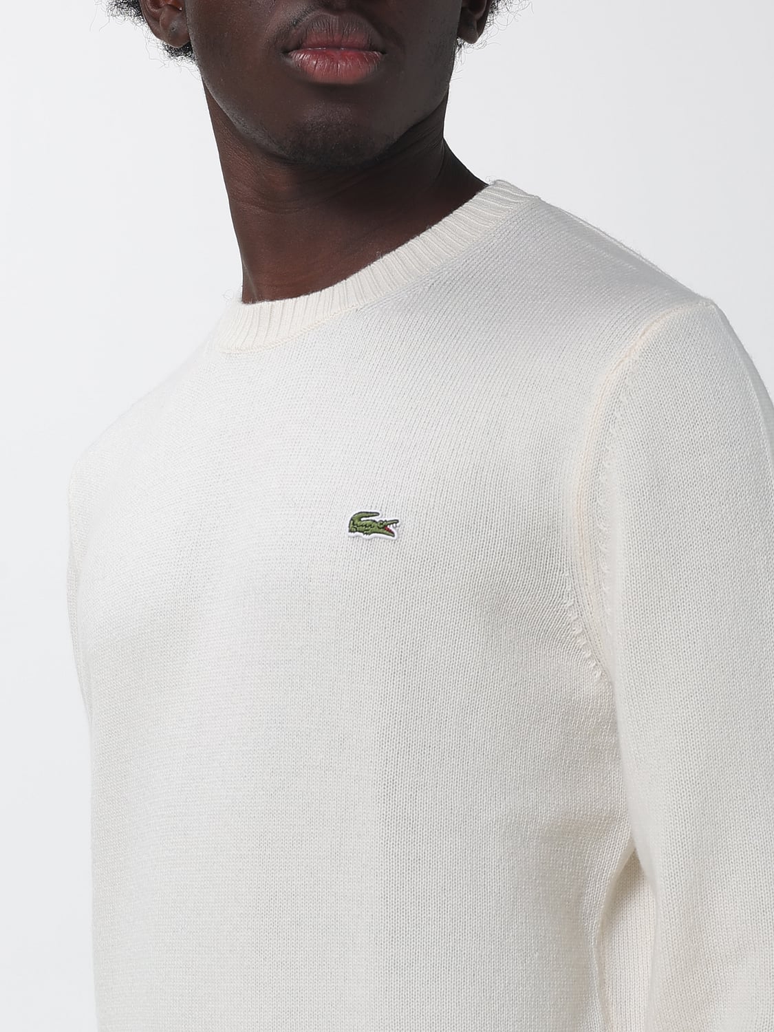LACOSTE SWEATER: Sweater men Lacoste, Yellow Cream - Img 3