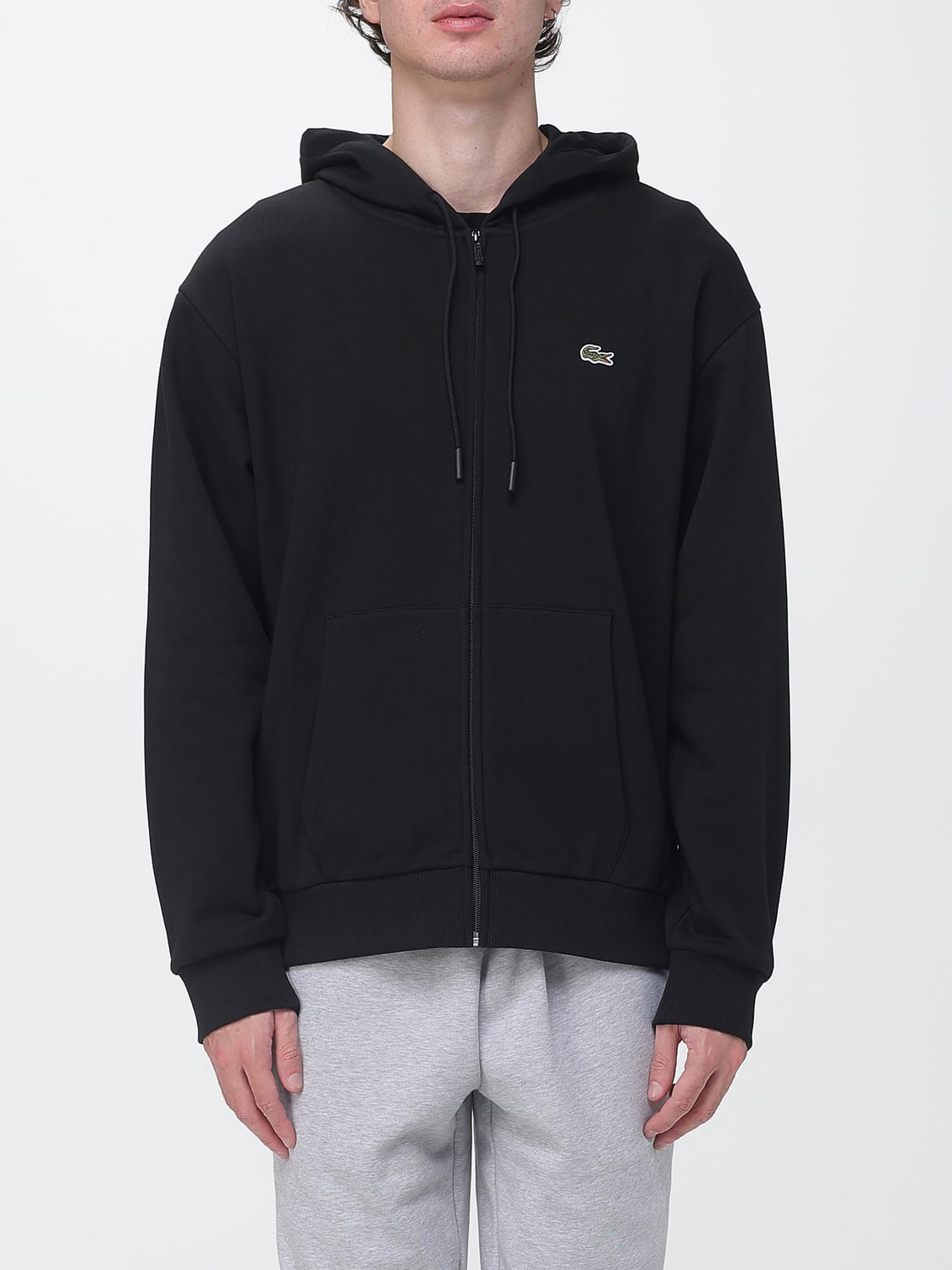 LACOSTE SWEATER: Sweater men Lacoste, Black - Img 1