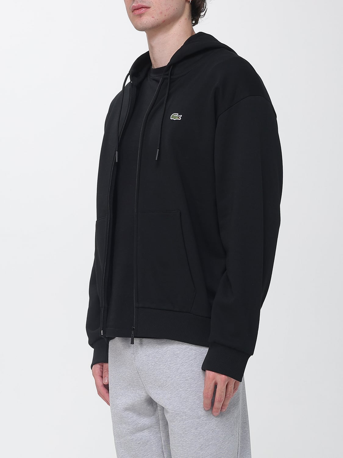 LACOSTE SWEATER: Sweater men Lacoste, Black - Img 3