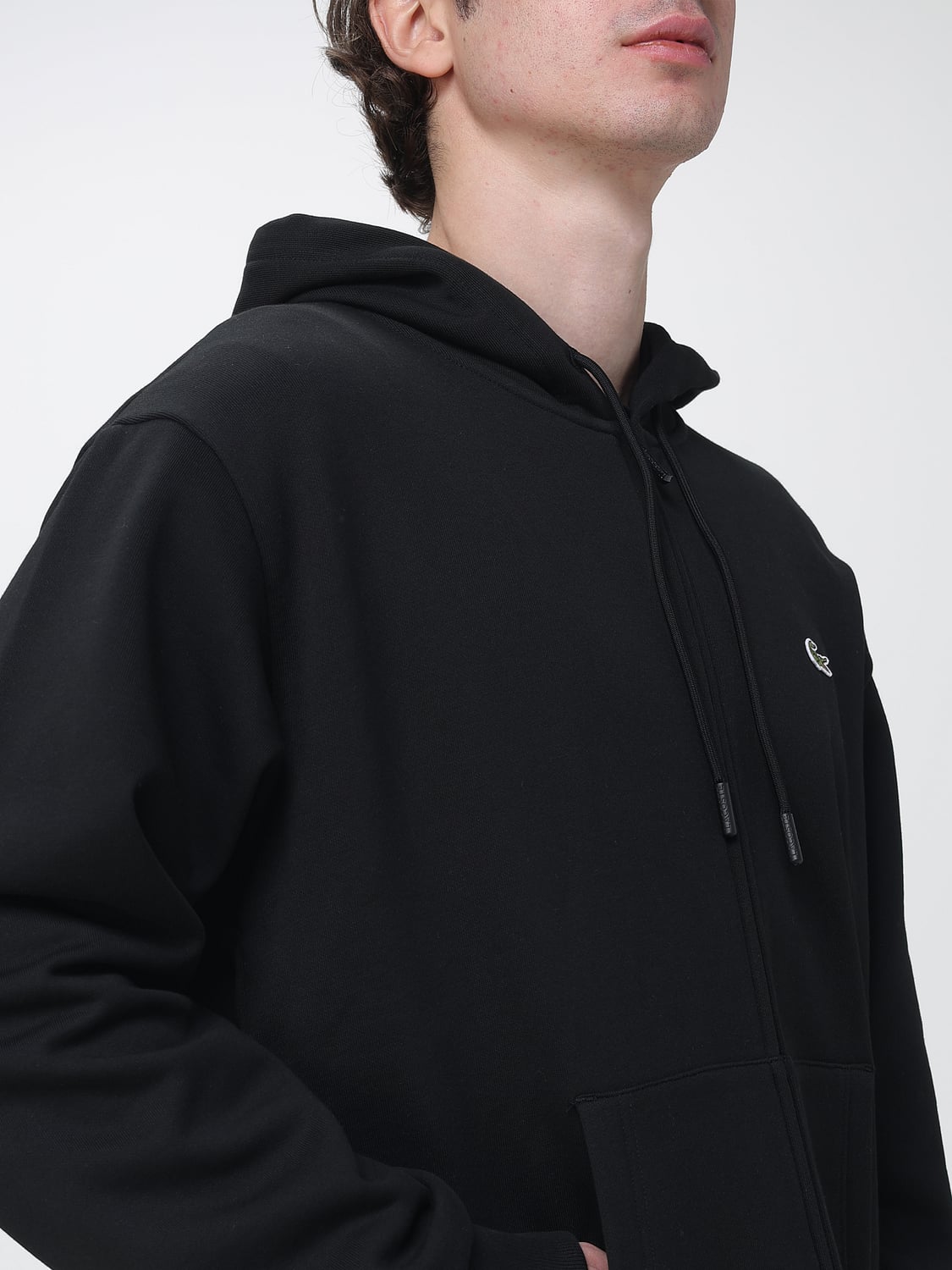 LACOSTE SWEATER: Sweater men Lacoste, Black - Img 4