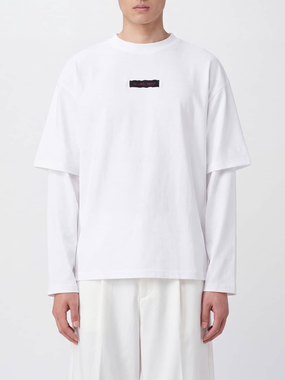 44 LABEL GROUP SWEATSHIRT: Sweatshirt men 44 Label Group, White - Img 1