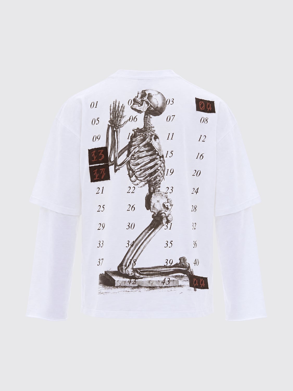 44 LABEL GROUP SWEATSHIRT: Sweatshirt men 44 Label Group, White - Img 3