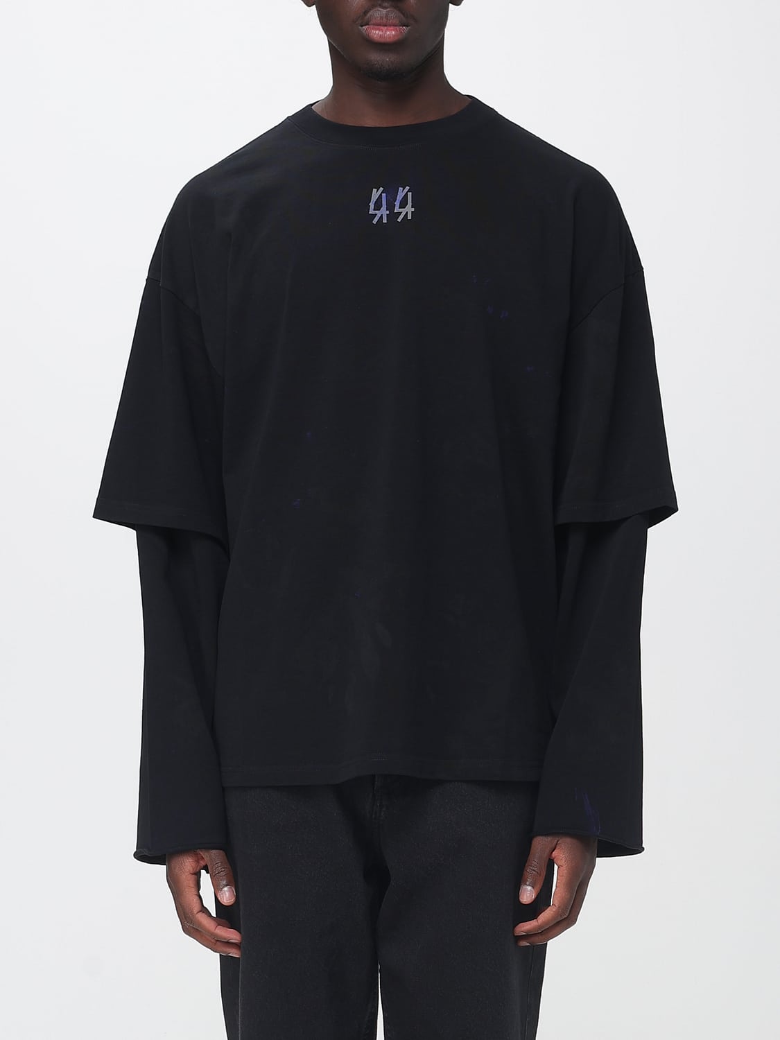 44 LABEL GROUP 스웨트셔츠: 스웨트셔츠 남성 44 Label Group, 블랙 - Img 1