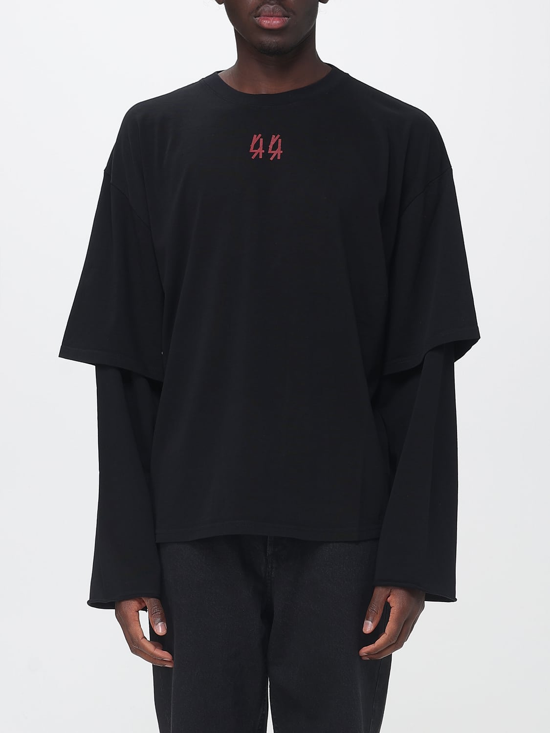 44 LABEL GROUP SWEATSHIRT: Sweatshirt herren 44 Label Group, Schwarz 1 - Img 1