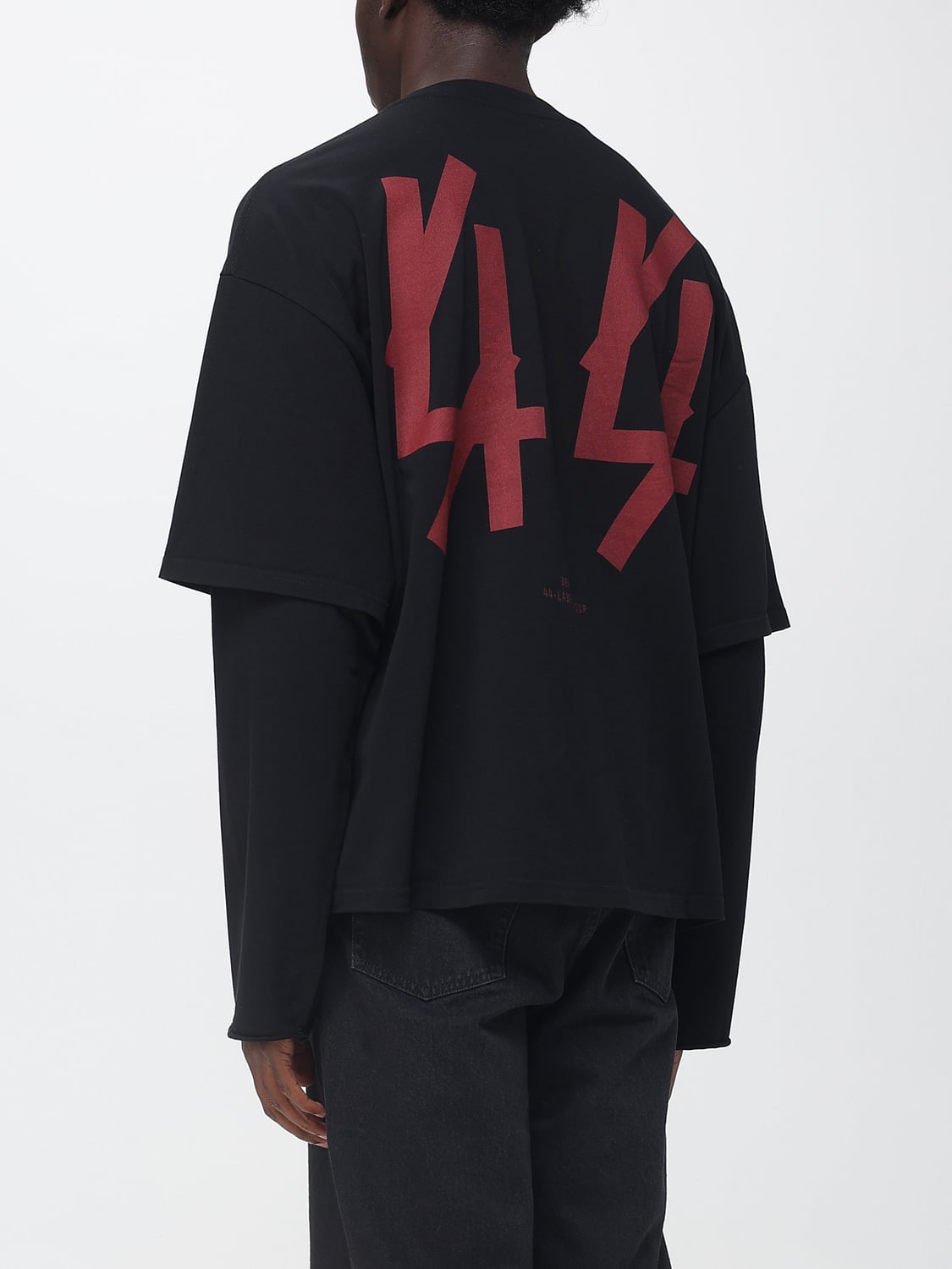 44 LABEL GROUP SWEATSHIRT: Sweatshirt herren 44 Label Group, Schwarz 1 - Img 2