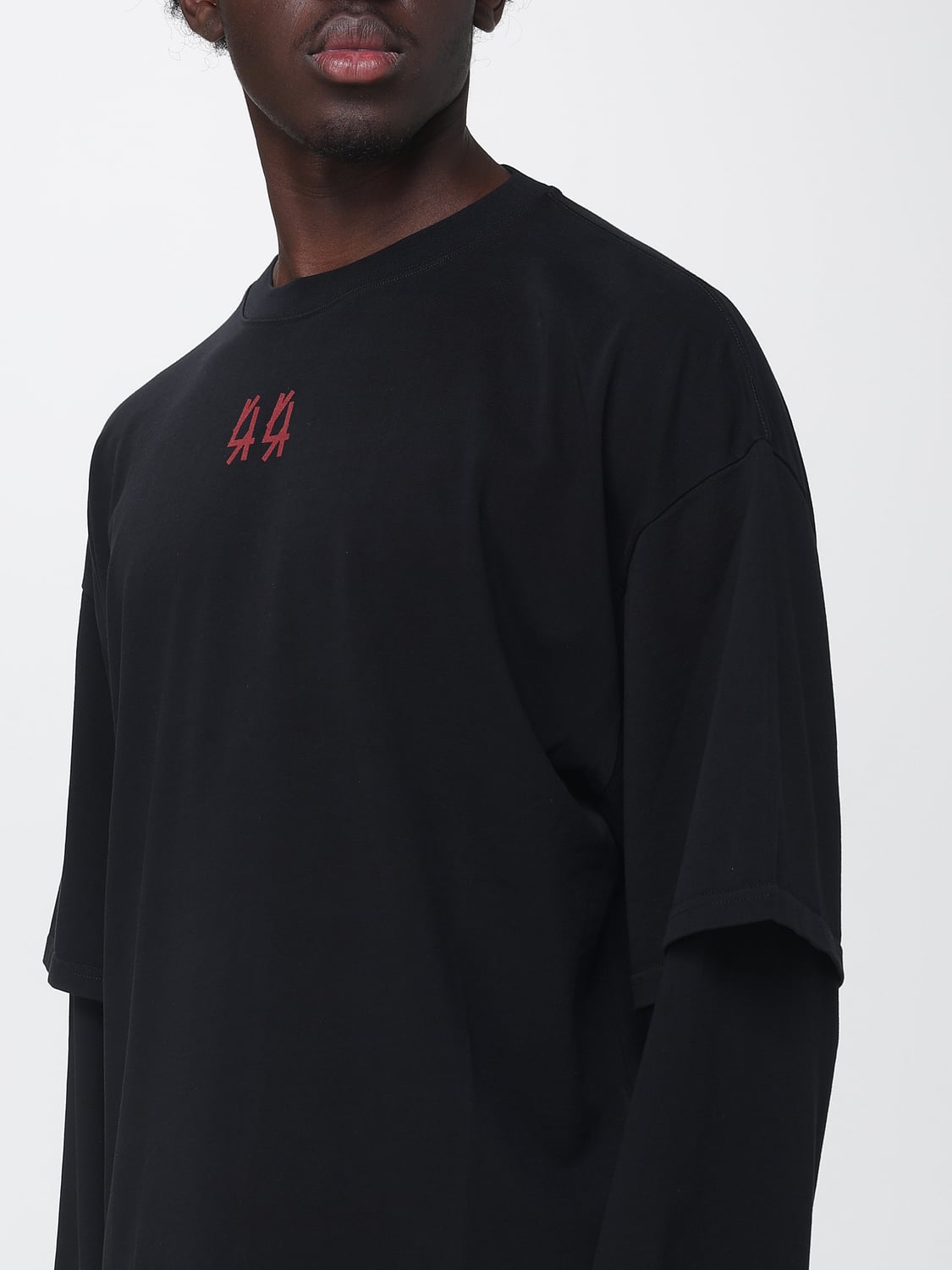 44 LABEL GROUP SWEATSHIRT: Sweatshirt herren 44 Label Group, Schwarz 1 - Img 3