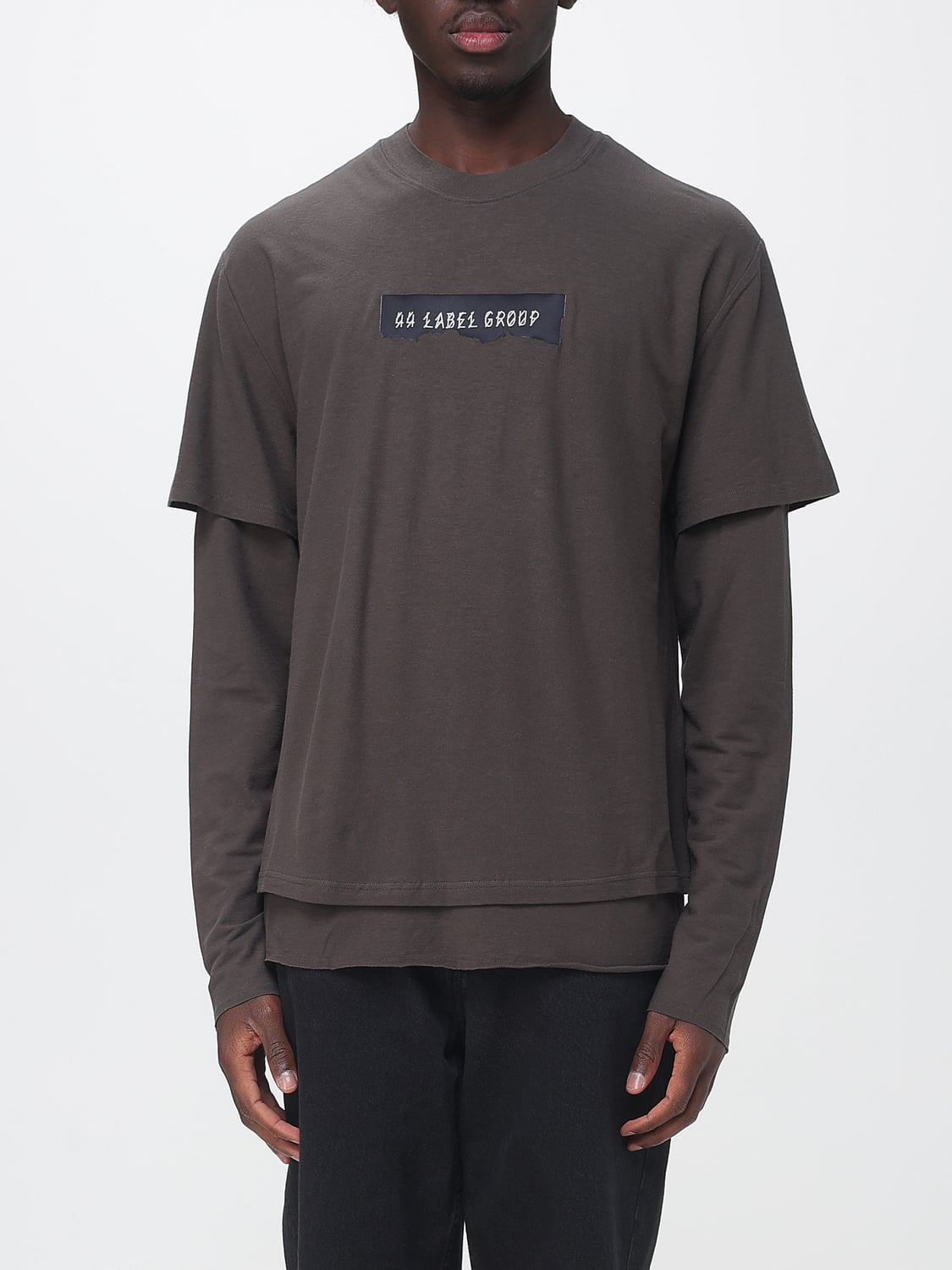 44 LABEL GROUP SWEATSHIRT: Sweatshirt men 44 Label Group, Brown - Img 1