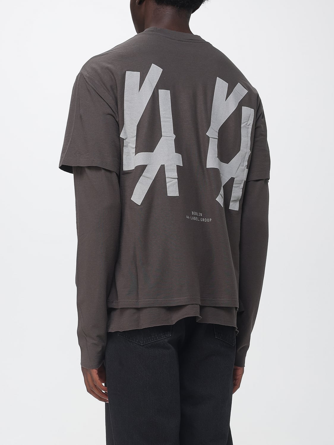 44 LABEL GROUP SWEATSHIRT: Sweatshirt men 44 Label Group, Brown - Img 2