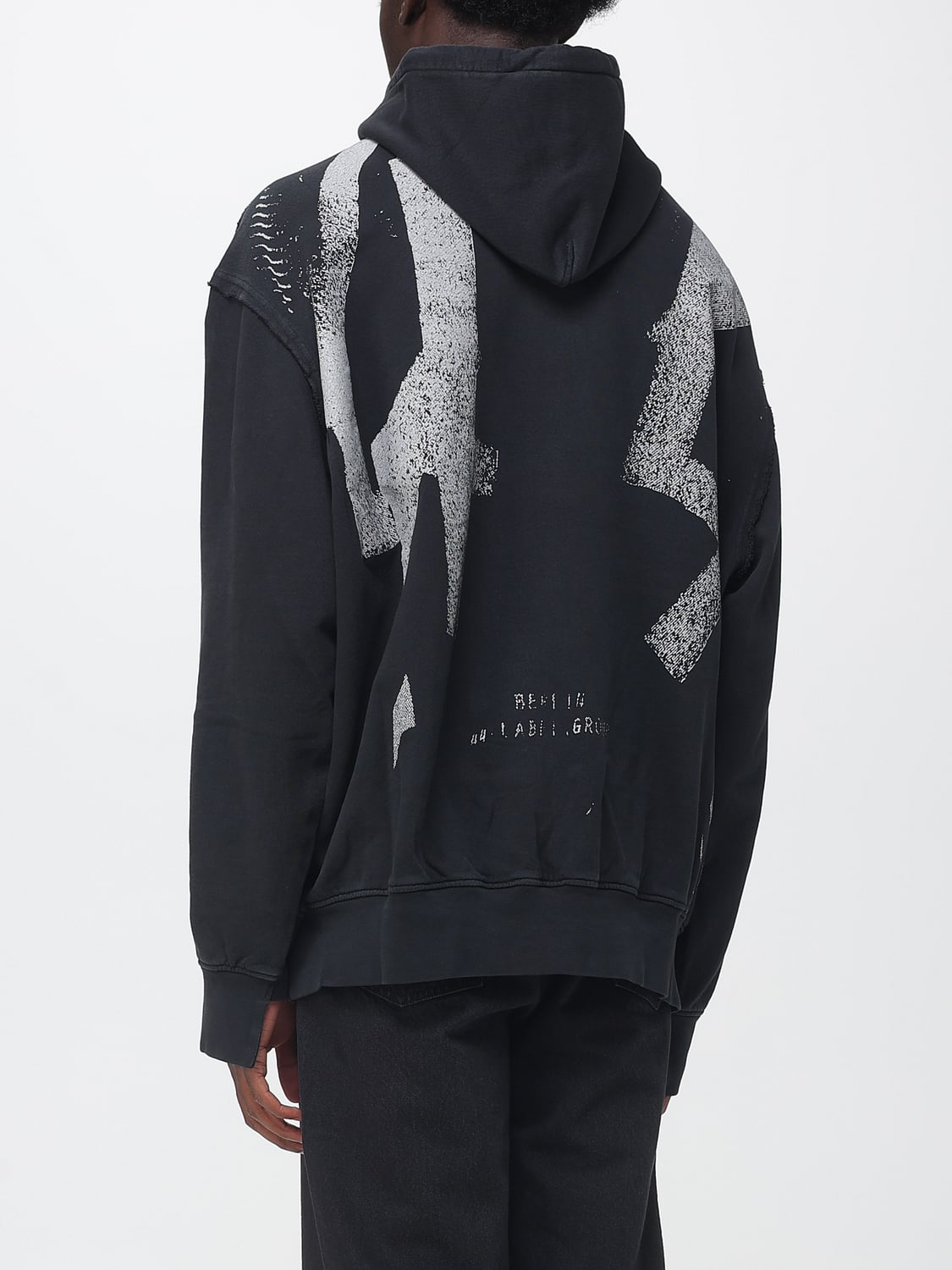 44 LABEL GROUP SWEATSHIRT: Sweatshirt homme 44 Label Group, Noir - Img 2