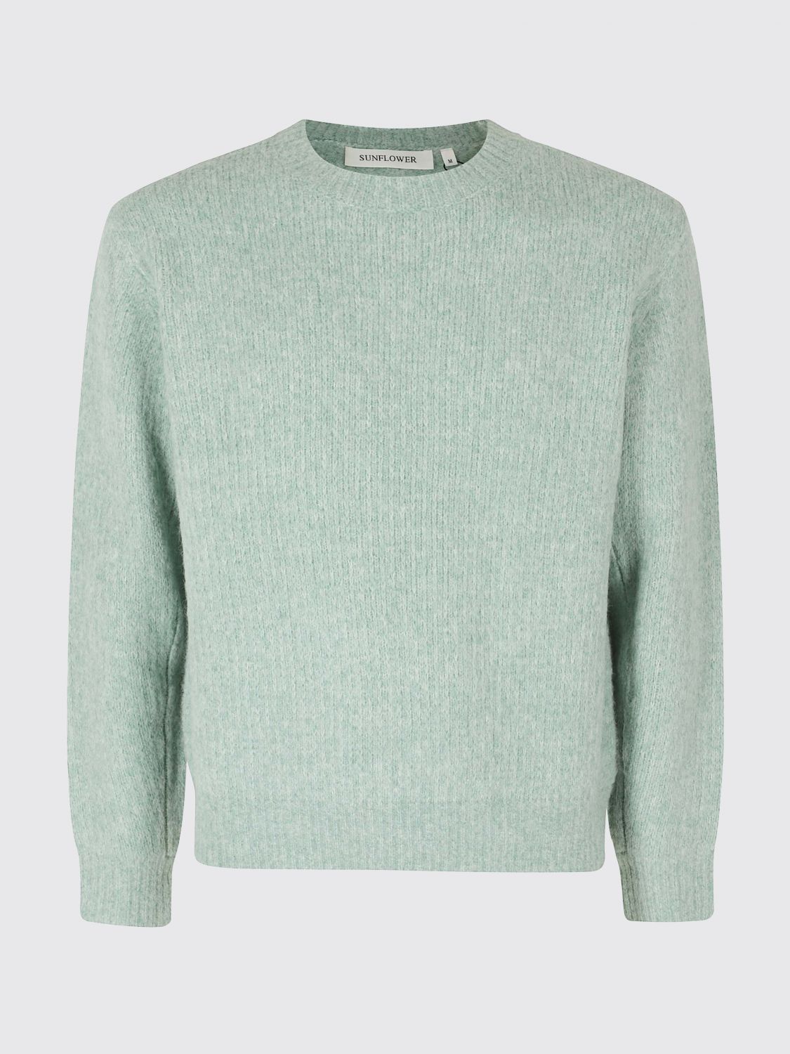 SUNFLOWER SWEATER: SUNFLOWER Yak and Alpaca Wool Blend Crewneck Jumper, Grey - Img 2