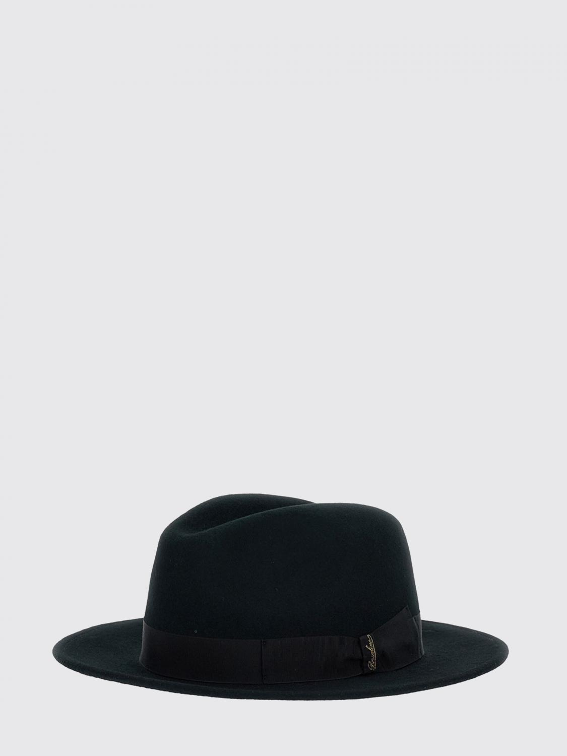 BORSALINO GORRO: Sombrero Panamá de Borsalino en fieltro de lana con ala ancha, Negro - Img 2