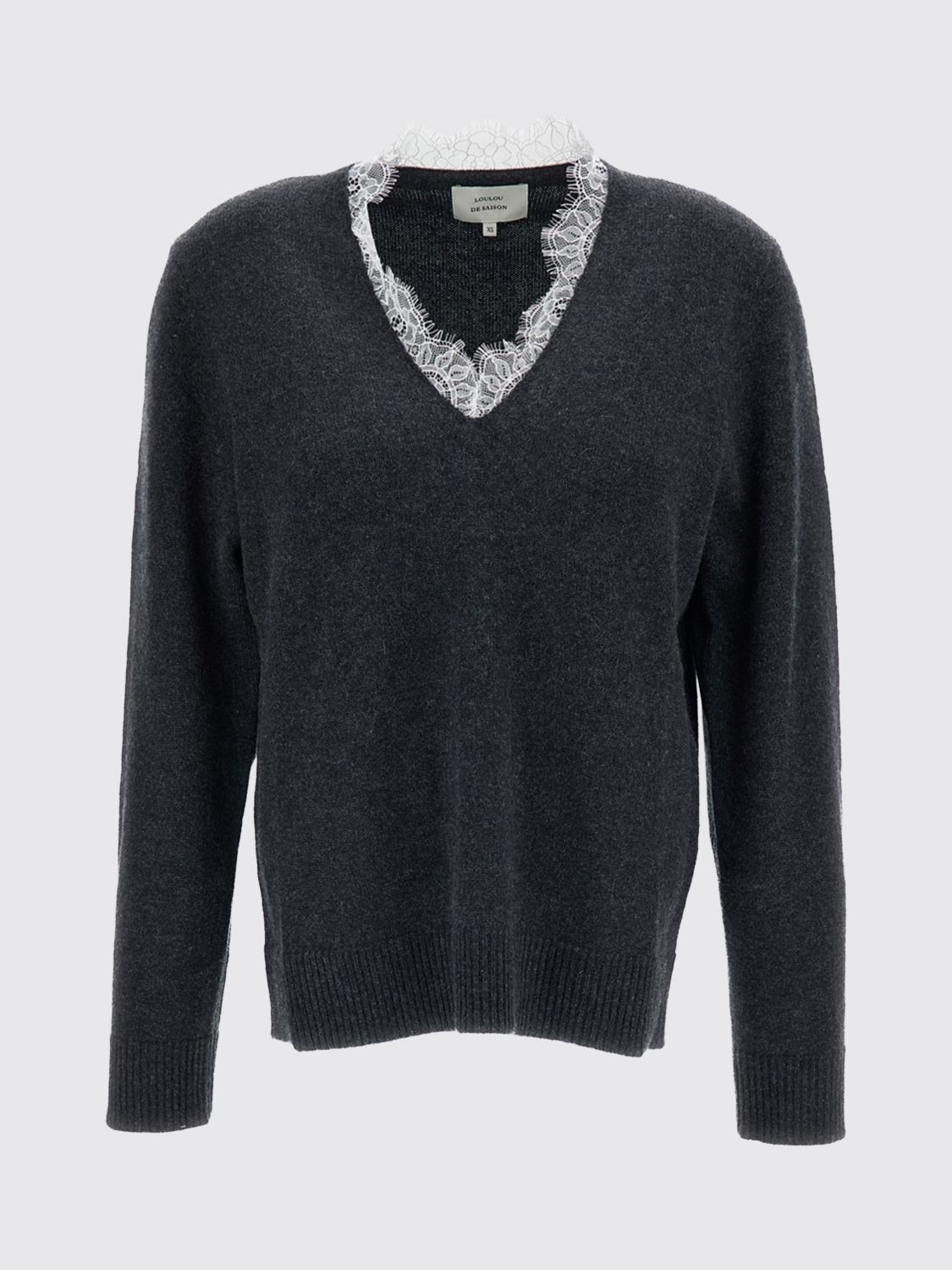 LOULOU DE SAISON PULLOVER: Pullover damen Loulou De Saison, Grau - Img 2