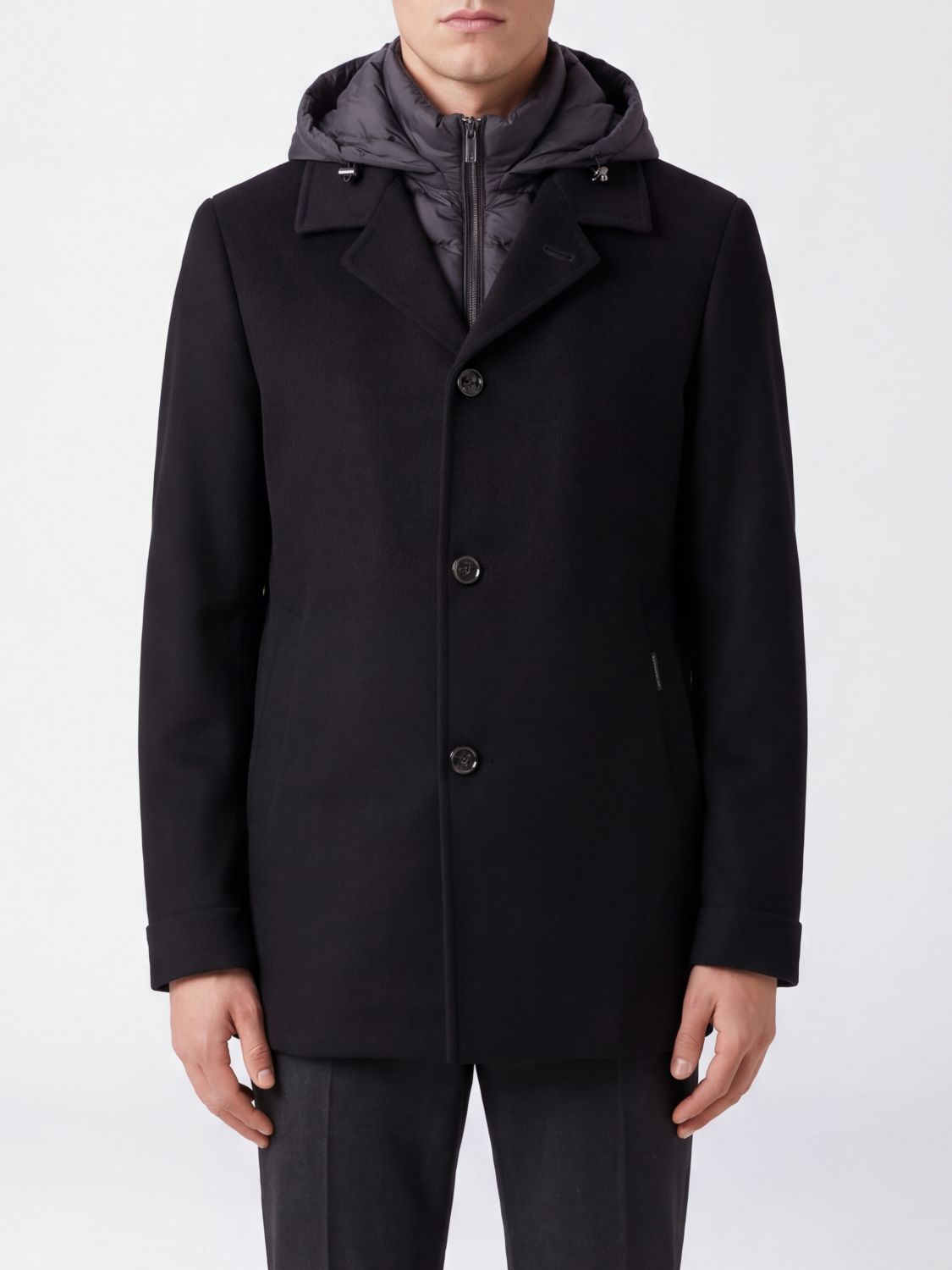 MOORER COAT: Coat men Moorer, Navy - Img 1