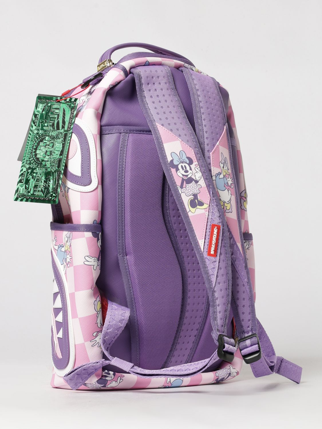 SPRAYGROUND 백팩: SPRAYGROUND 디즈니 체커보드 프린트 백팩 (내부 노트북 포켓 포함), 멀티컬러 - Img 2