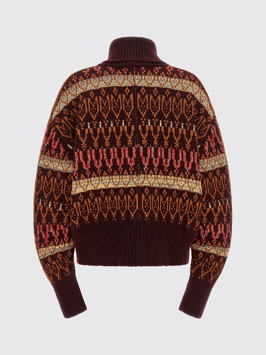 DRIES VAN NOTEN PULL: Pull femme Dries Van Noten, Bordeaux - Img 3