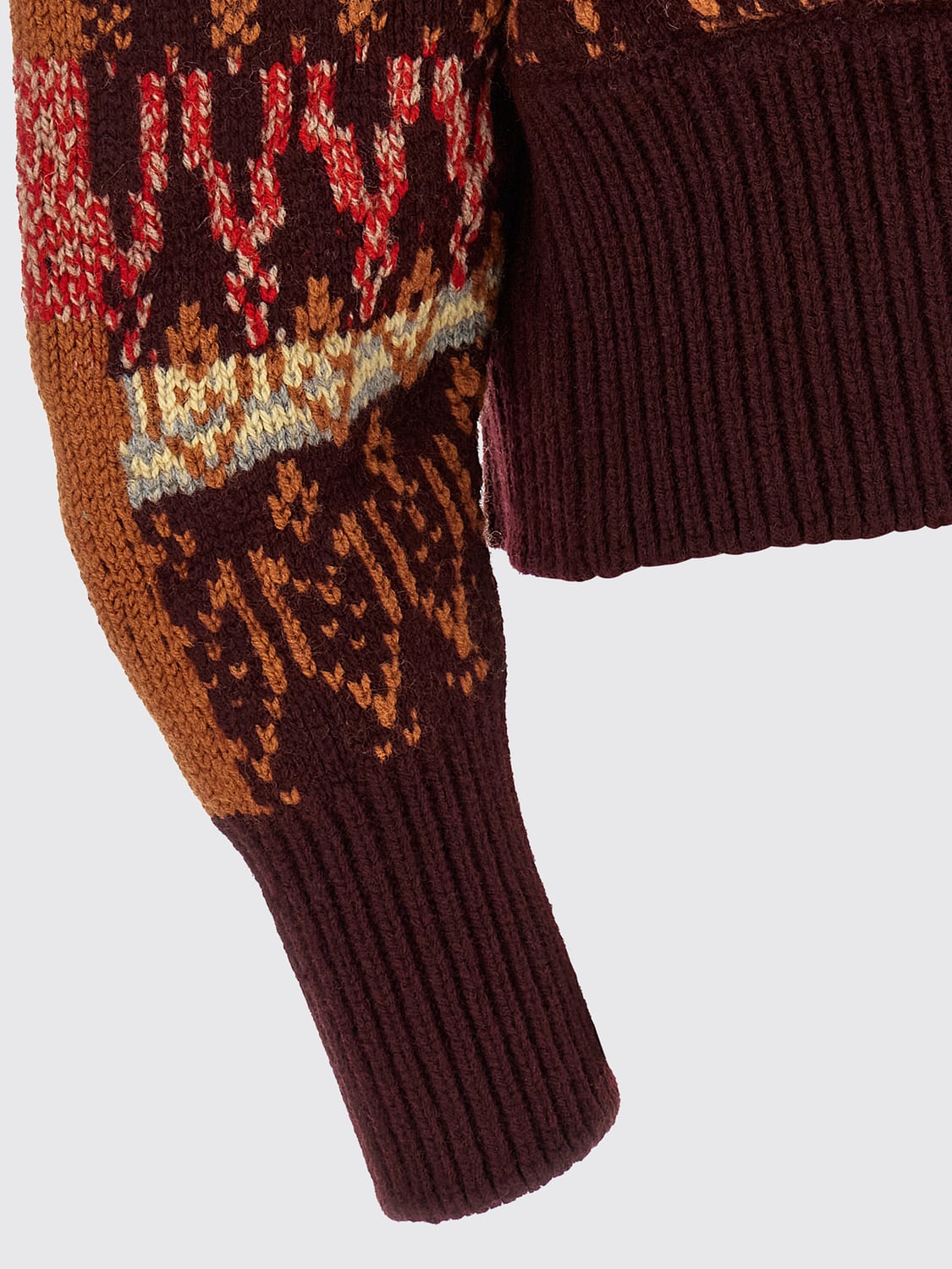 DRIES VAN NOTEN PULL: Pull femme Dries Van Noten, Bordeaux - Img 4