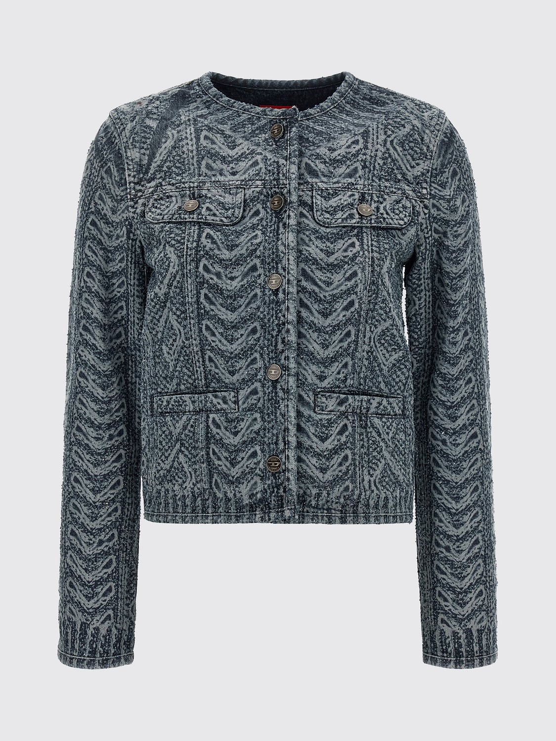 DIESEL JACKET: Jacket woman Diesel, Navy - Img 2