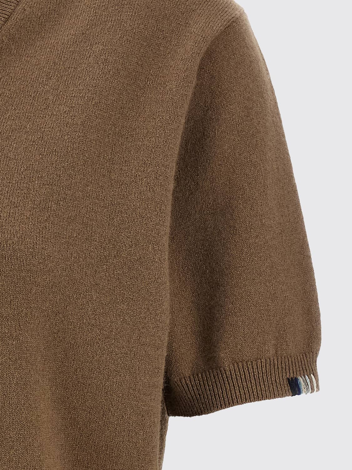 EXTREME CASHMERE PULL: Pull à col V et manches courtes Extreme Cashmere en mélange de cachemire, Marron - Img 4