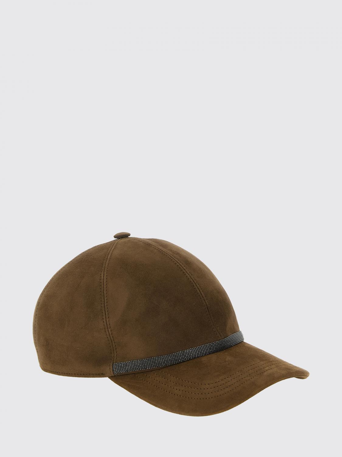 BRUNELLO CUCINELLI SOMBRERO: Sombrero mujer Brunello Cucinelli, Marrón - Img 1