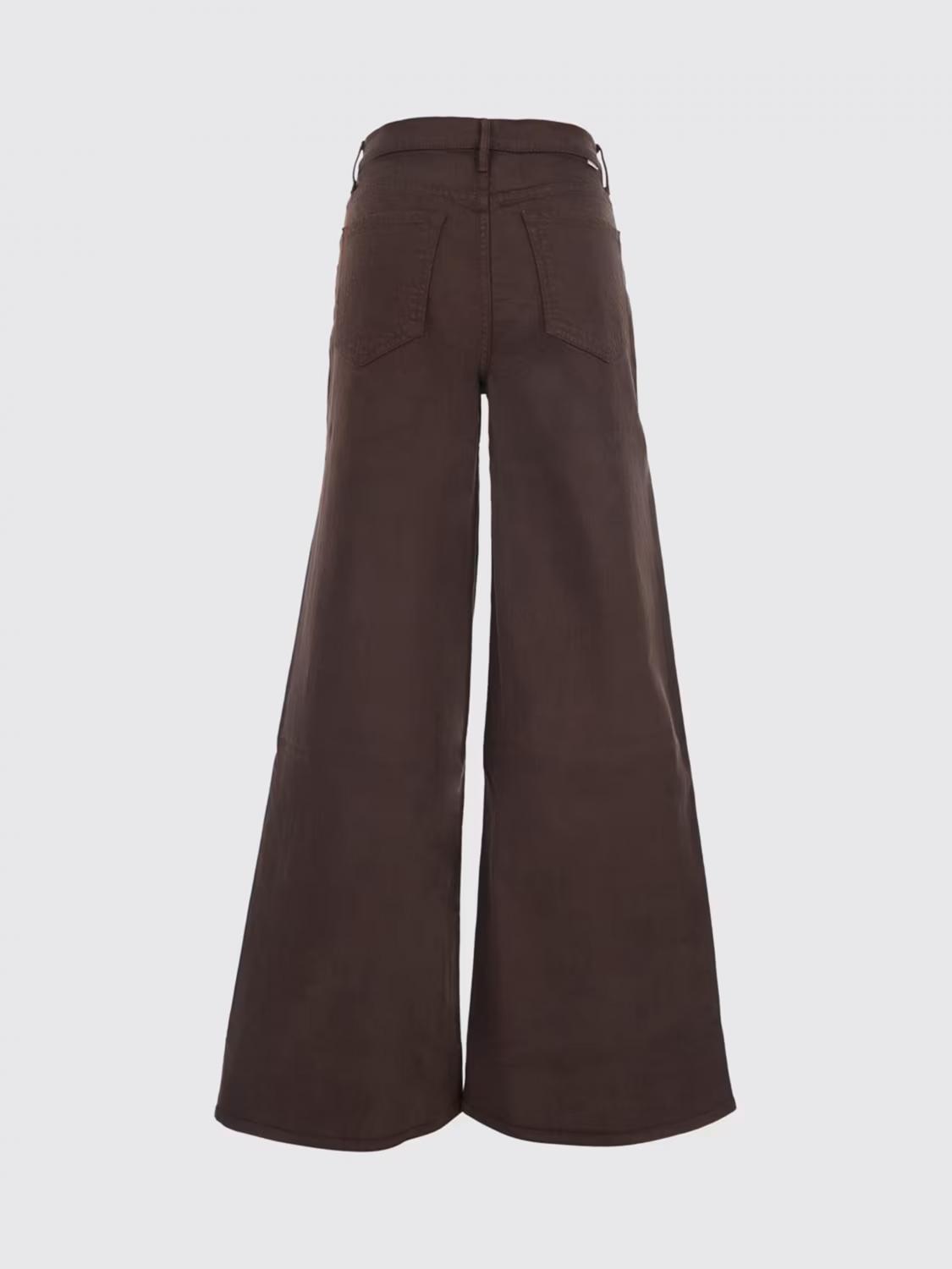 MOTHER JEANS: Mother Sidestepper Twist Sneak hochgeschnittene Schlagjeans aus Denim, Braun - Img 3