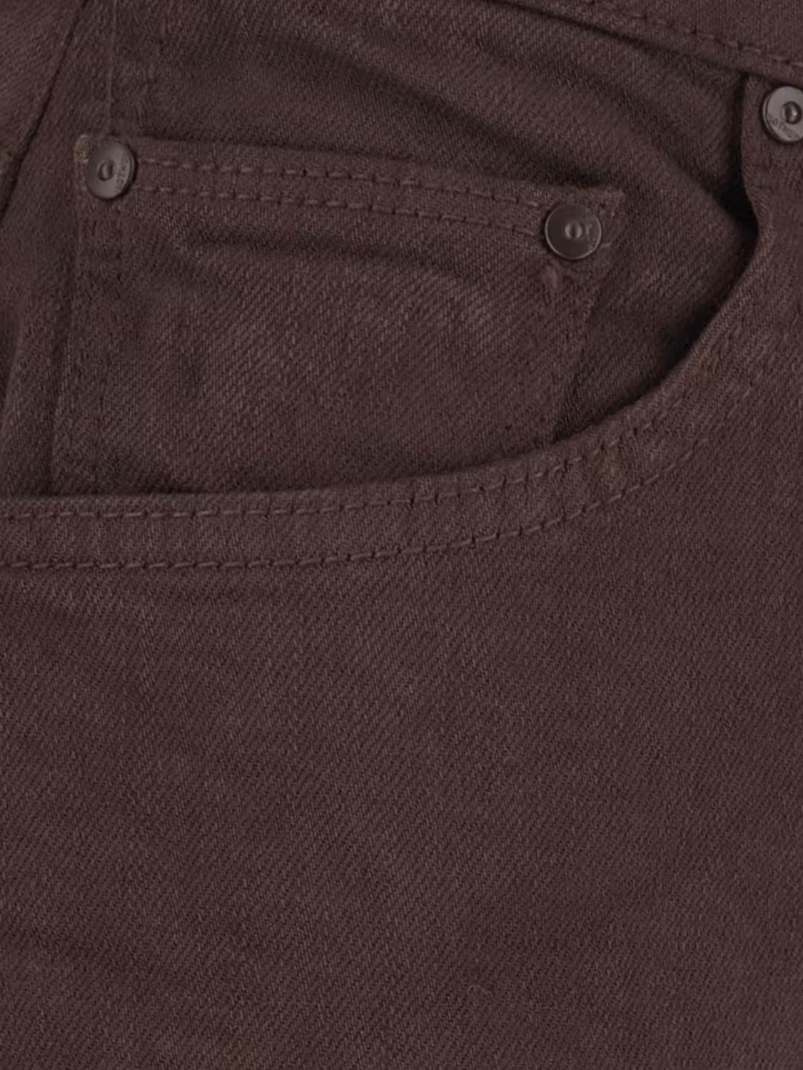 MOTHER JEANS: Mother Sidestepper Twist Sneak hochgeschnittene Schlagjeans aus Denim, Braun - Img 4