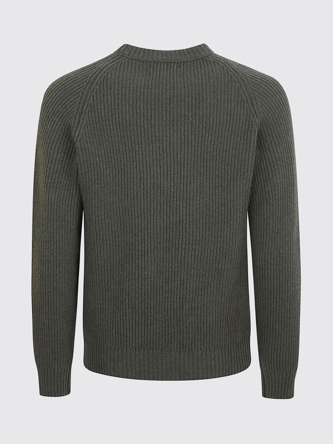 FILSON PULLOVER: Filson langärmliger Woll-Rollkragenpullover mit Knopfverschluss und Rippbündchen, Sauergrün - Img 3