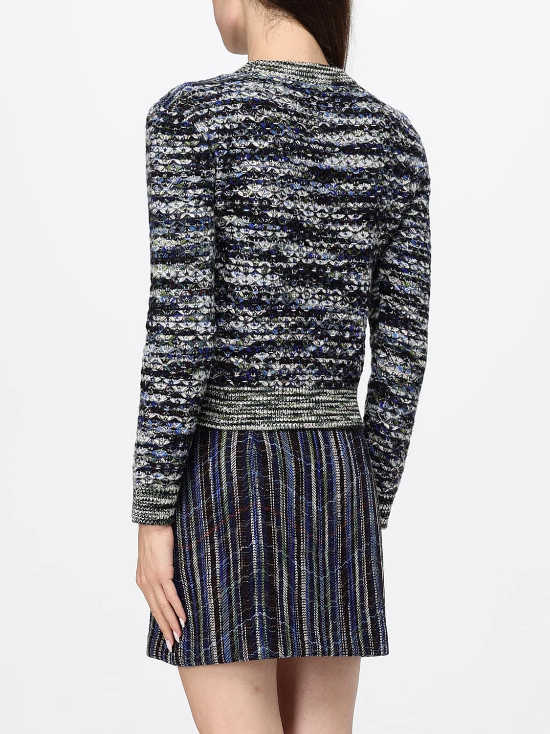 MISSONI PULLOVER: Rundhalspullover Missoni aus Wollmischung mit Rippenbündchen, Bunt - Img 2