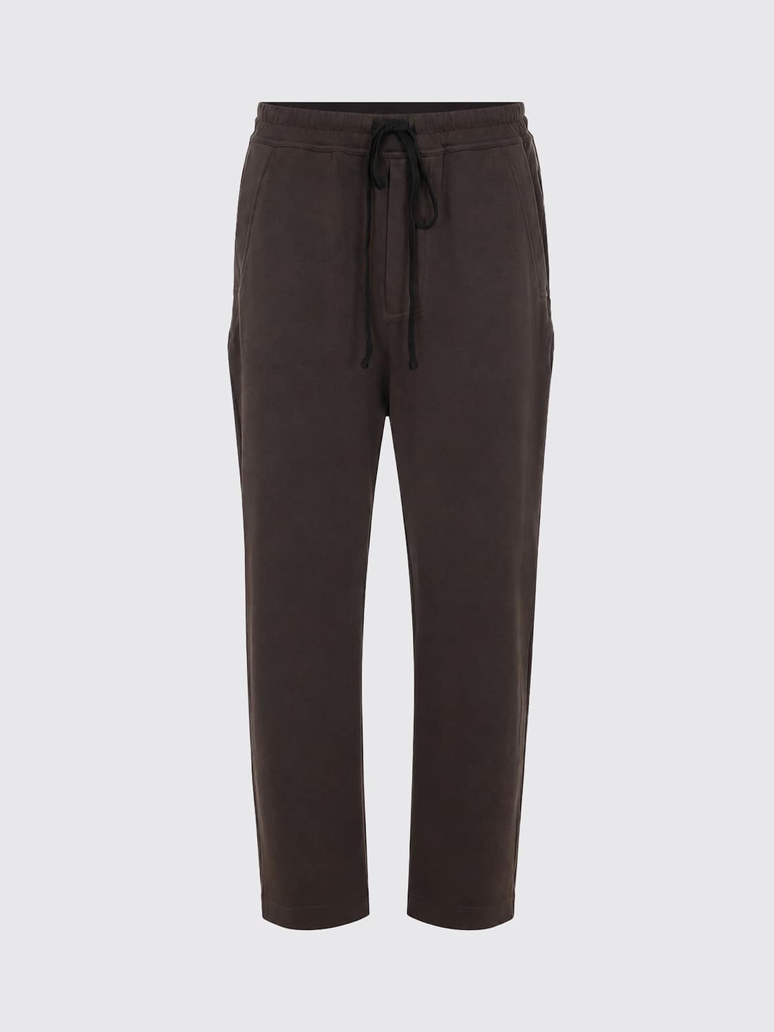 THOM KROM PANTS: Thom Krom Stretch Cotton Jogging Trousers with Drawstring Waist, Brown - Img 2