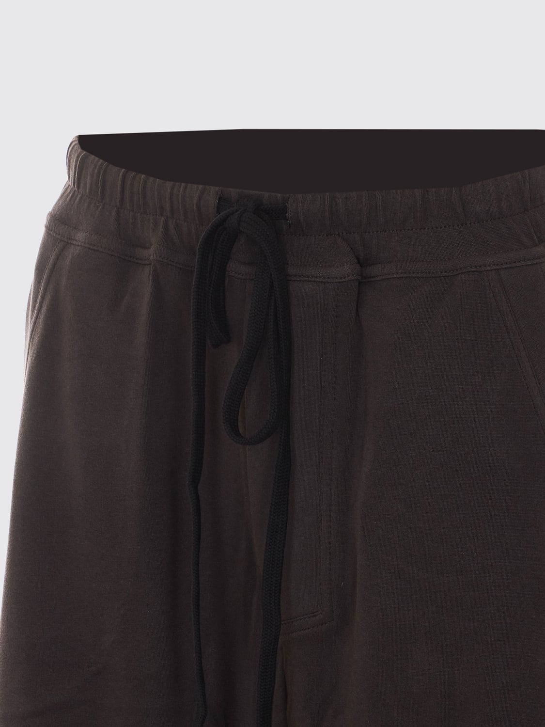 THOM KROM PANTS: Thom Krom Stretch Cotton Jogging Trousers with Drawstring Waist, Brown - Img 4