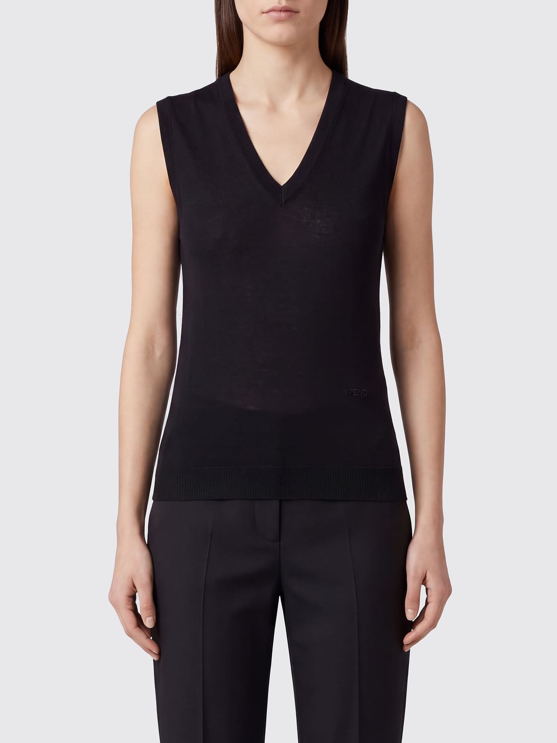 FENDI PULLOVER: Pullover damen Fendi, Schwarz - Img 1