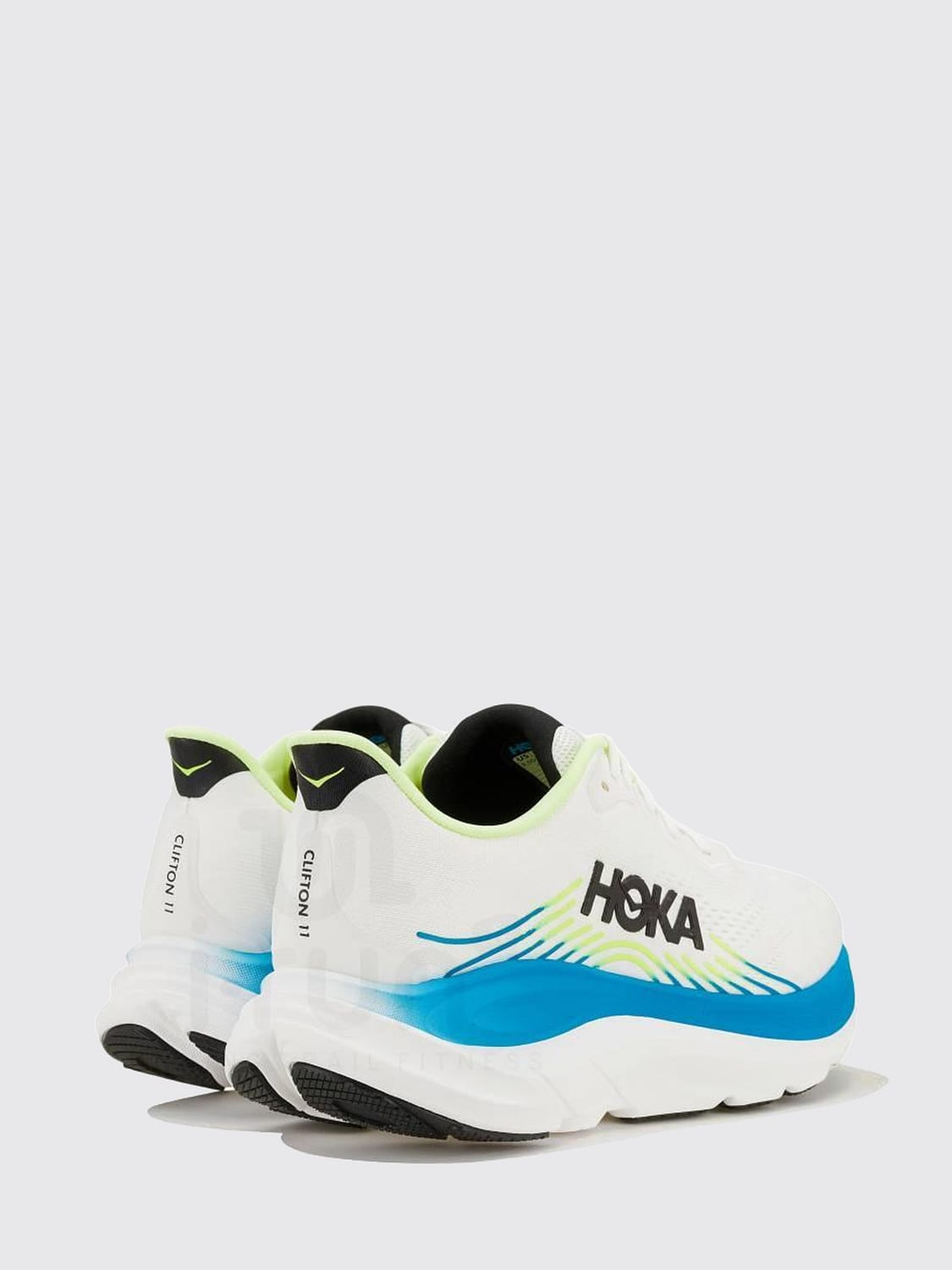 HOKA SNEAKERS: Sneakers da running Clifton 11 Hoka in mesh tecnico traspirante e ammortizzato, Azzurro - Img 2