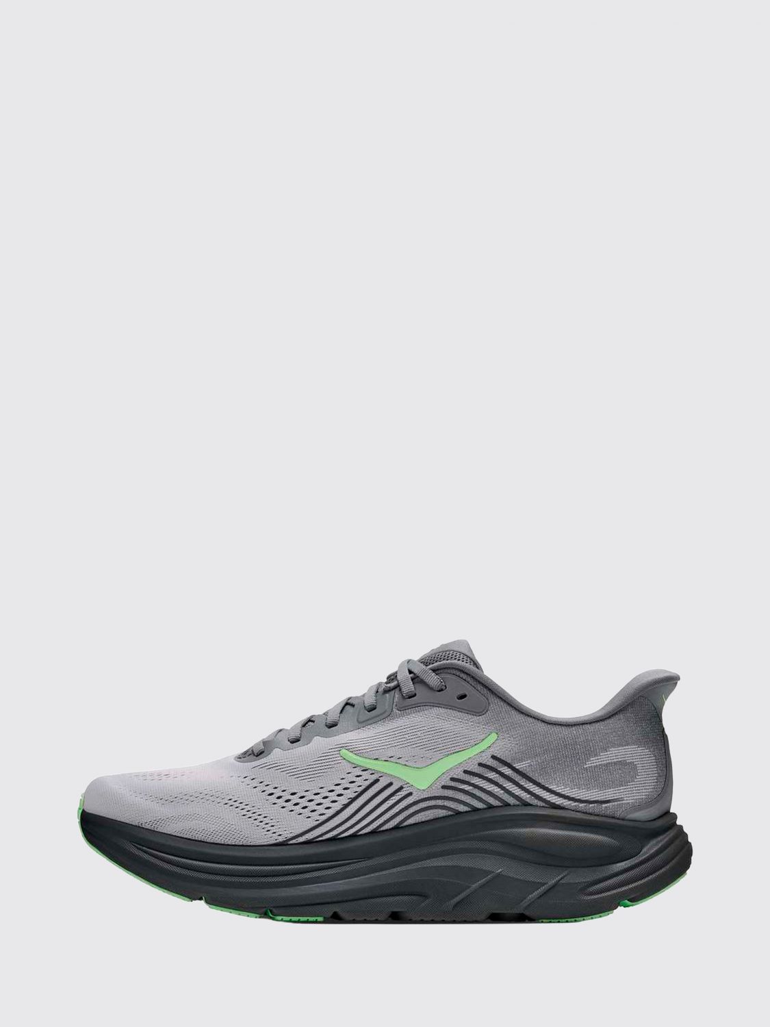HOKA SNEAKERS: Hoka Clifton 11 Cushioned Breathable Technical Mesh Running Trainers, Grey 1 - Img 2