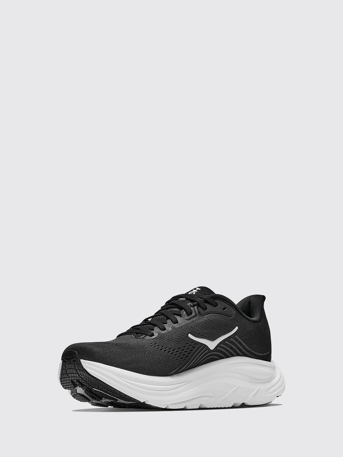 HOKA SNEAKERS: Hoka Clifton 11 Cushioned Breathable Technical Mesh Running Trainers, Black 2 - Img 2