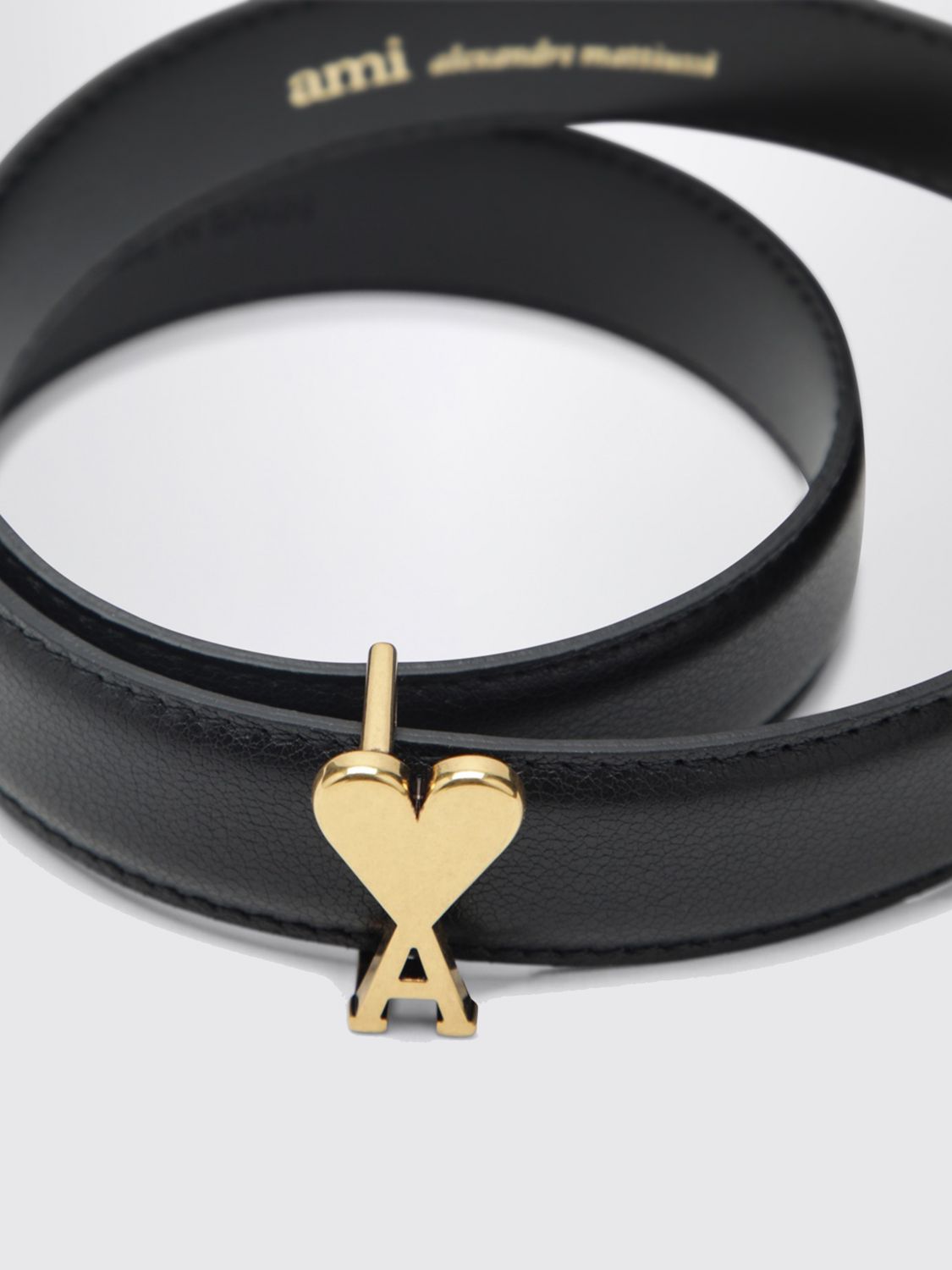 AMI PARIS BELT: Belt men Ami Paris, Black - Img 2