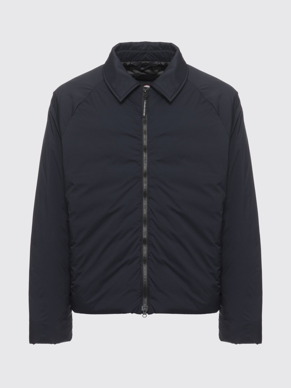 CANADA GOOSE VESTE: Doudoune Lodge Canada Goose déperlante avec col classique et logo, Bleu Marine - Img 2