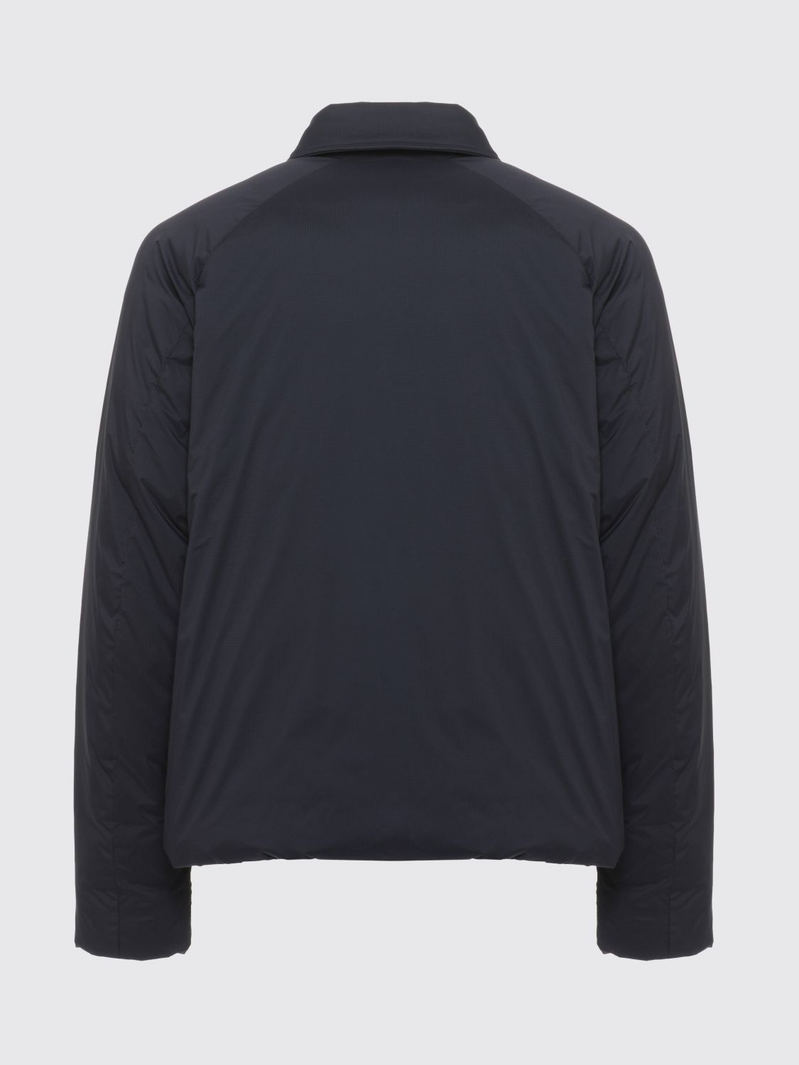 CANADA GOOSE VESTE: Doudoune Lodge Canada Goose déperlante avec col classique et logo, Bleu Marine - Img 3