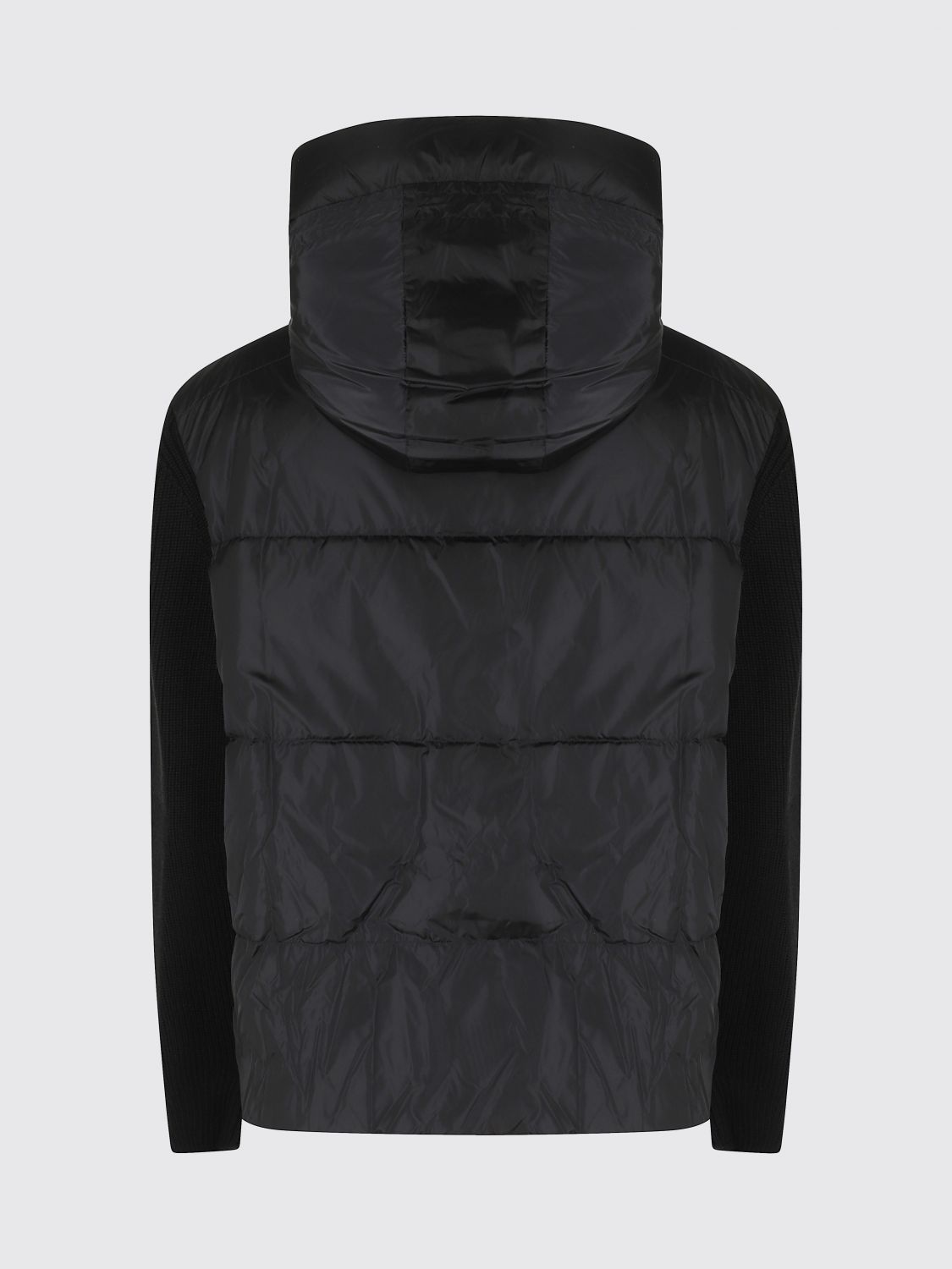 CANADA GOOSE JACKET: Hooded Quilted Merino Wool Blend Down Jacket Canada Goose, Black - Img 3