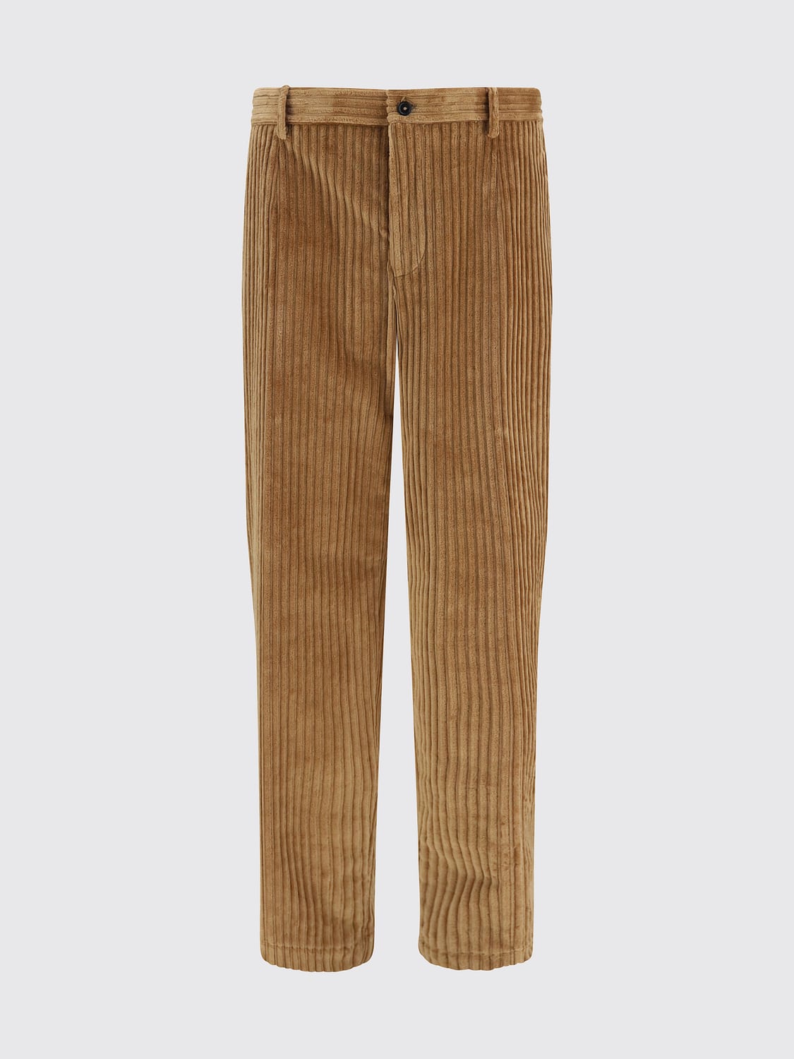 DOLCE & GABBANA PANTS: Straight Fit Corduroy Trousers Dolce & Gabbana with a Mid-Rise Waist, Sand - Img 1