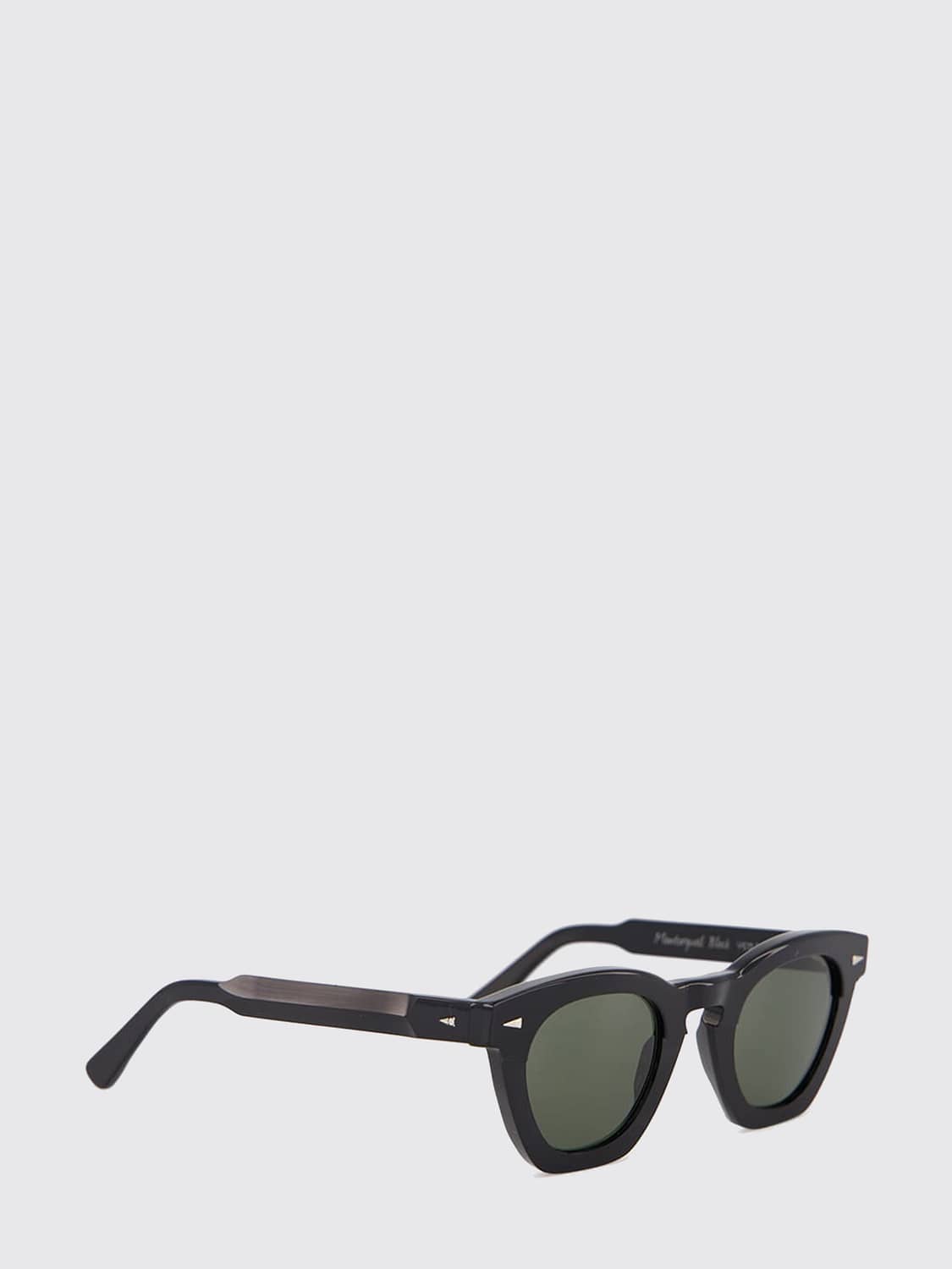 AHLEM SUNGLASSES: Montorgueil Cat-Eye Acetate Sunglasses Ahlem with Gold-Plated Details, Black - Img 1